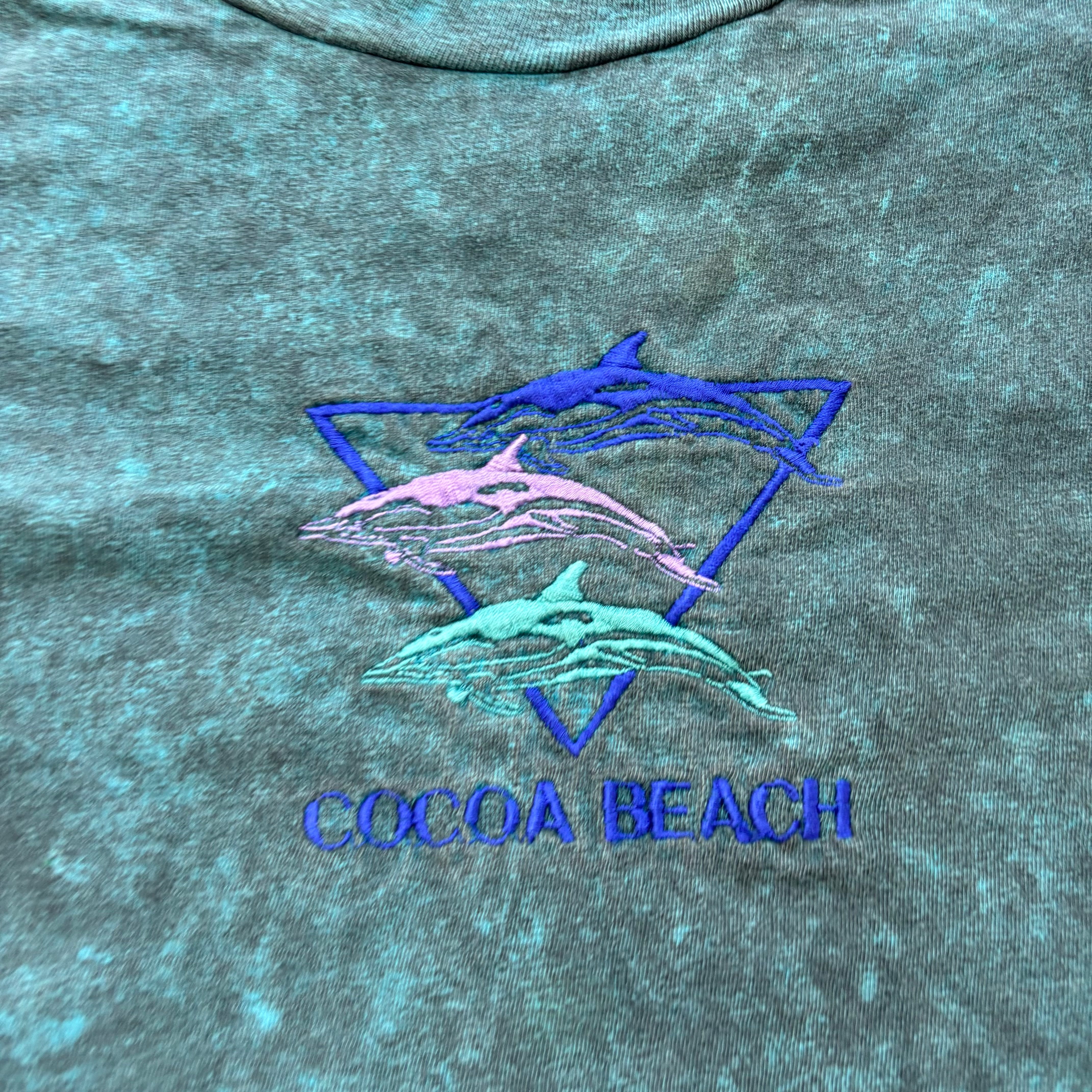 Vintage T Shirt Mens XL Green Single Stitch Graphic Print 90s Tourist (E)