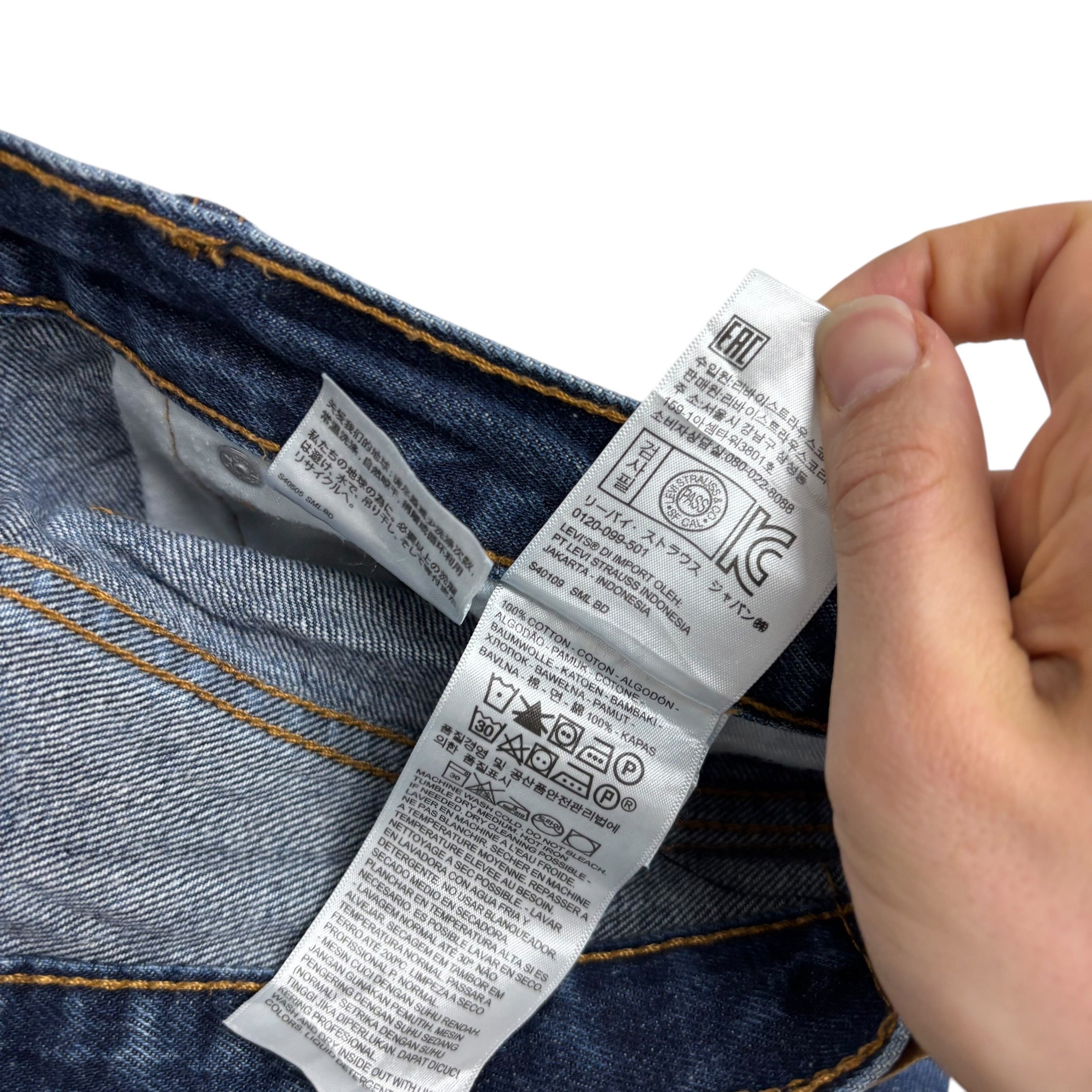 Levis 505 Jeans W32 L29 Mens Mid Blue Regular Straight Fit Denim