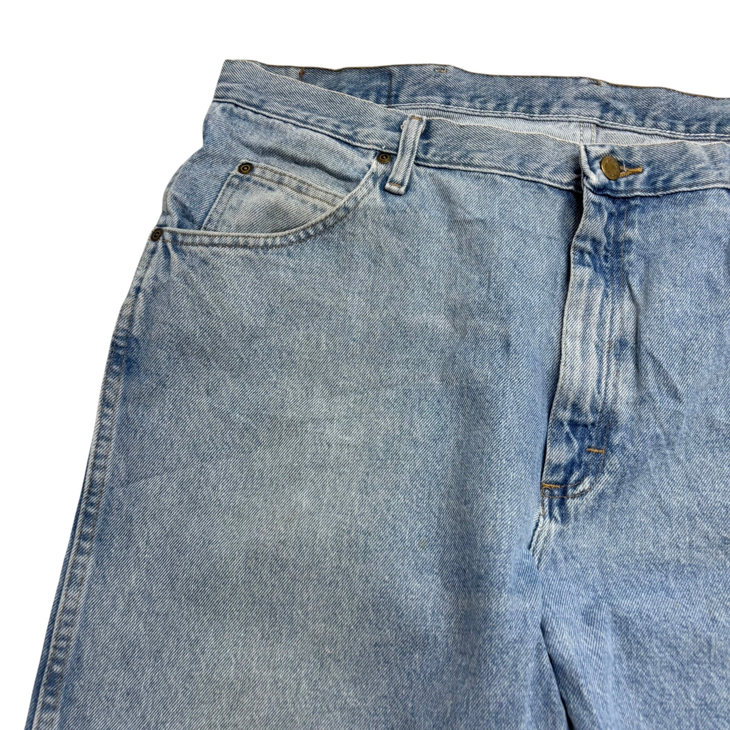 Wrangler Jeans W40 L30 Mens Light Blue Regular Straight Fit Denim