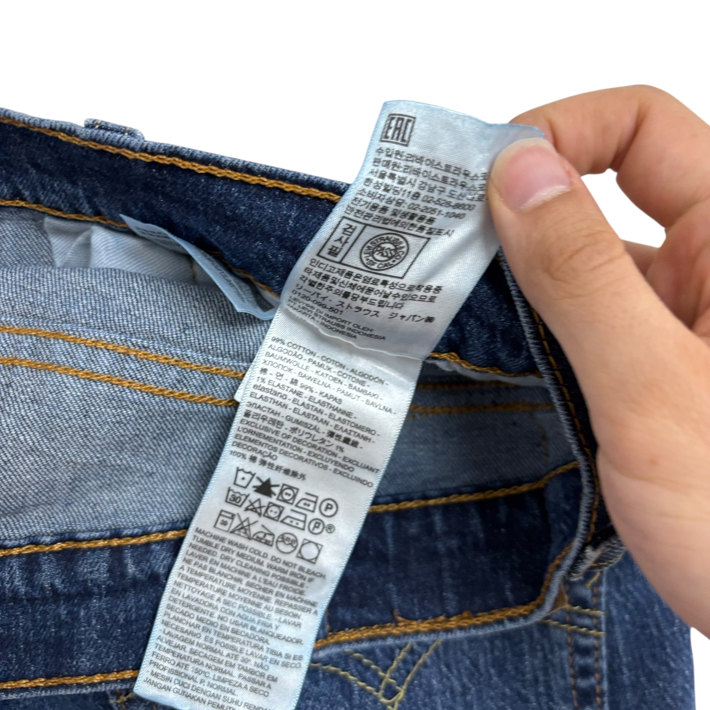 Levis 541 Jeans W36 L32 Mens Mid Blue Athletic Tapered Fit Stretch Denim