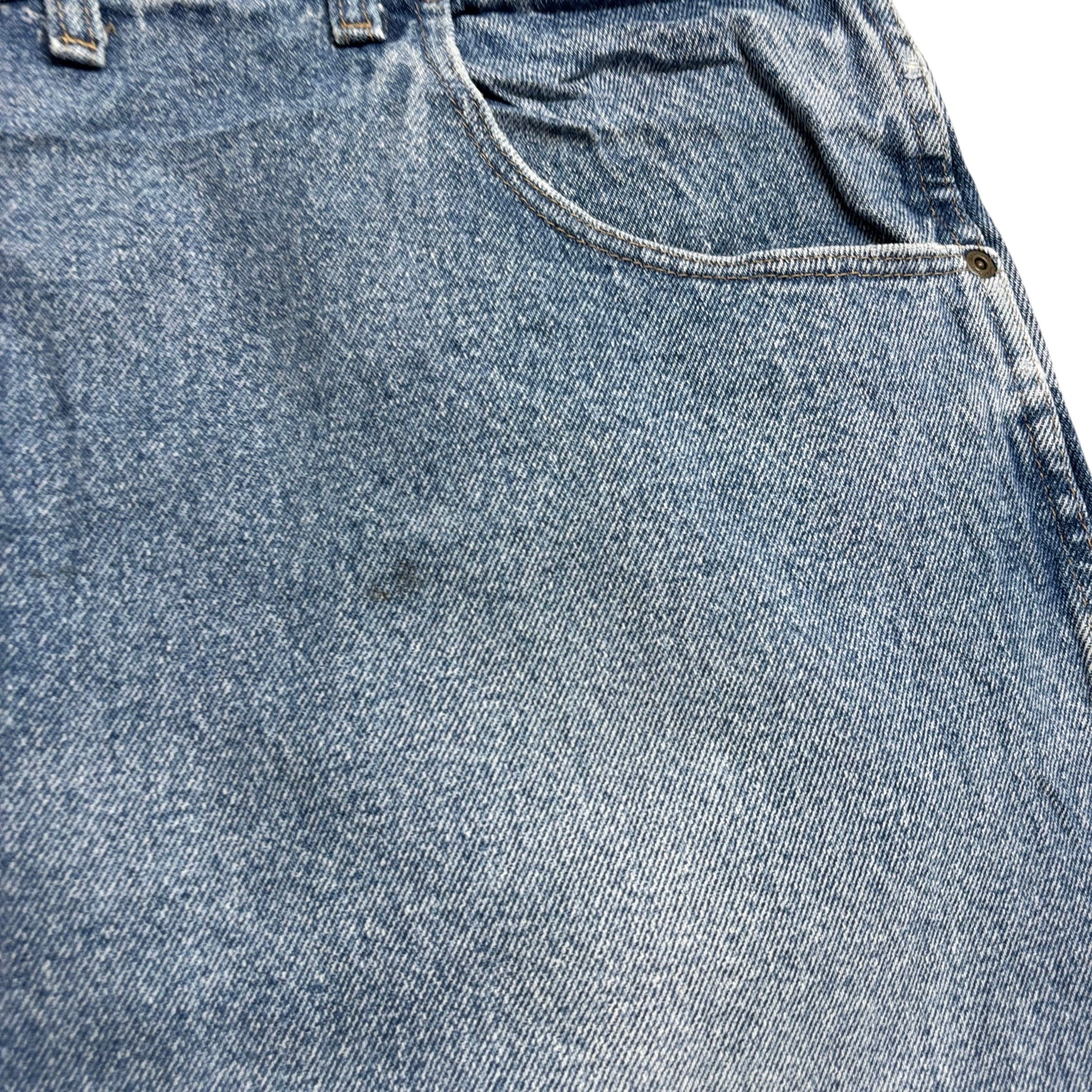 Wrangler Jeans W48 L30 Mens Light Blue Regular Straight Fit Vintage Denim