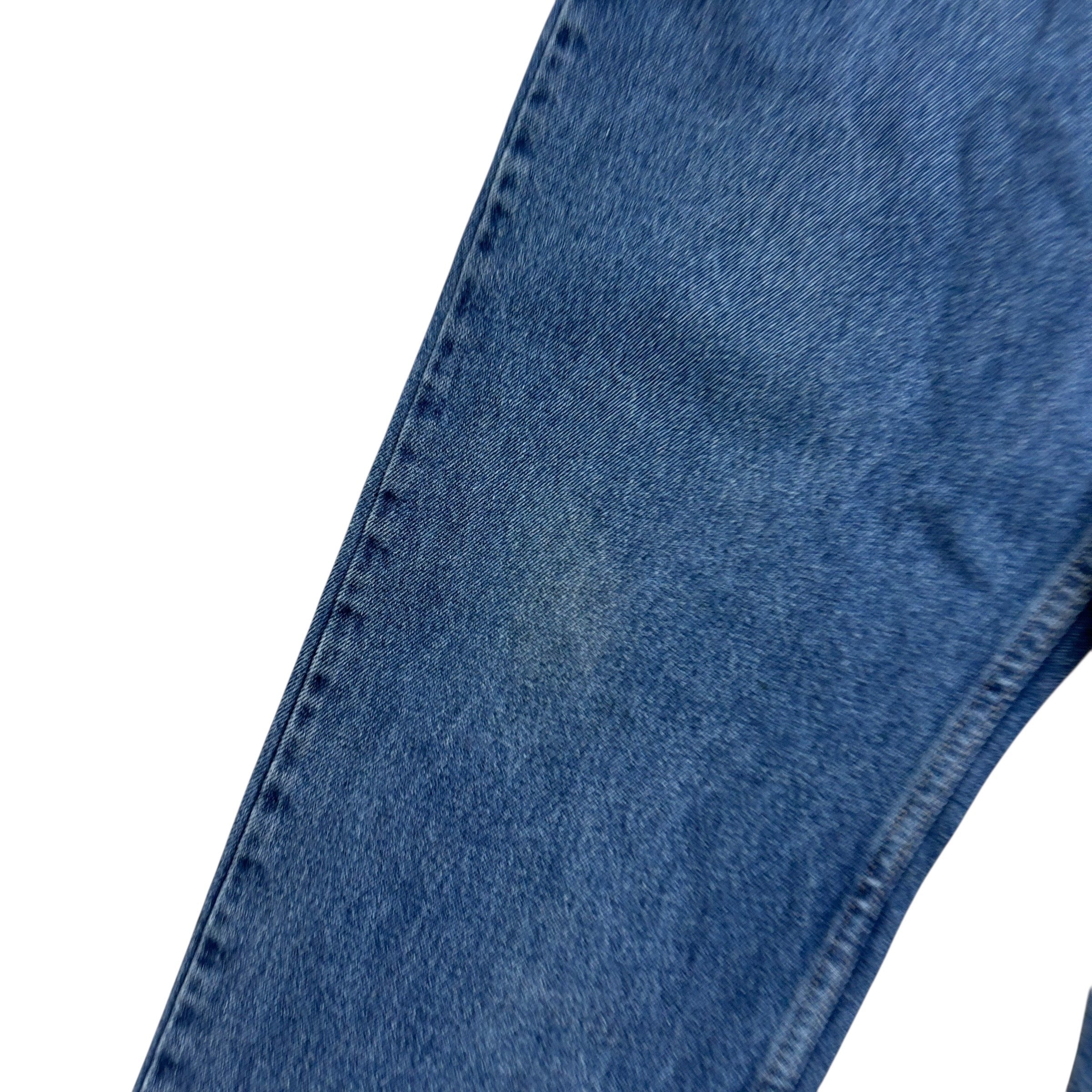 Wrangler Jeans W38 L32 Mens Mid Blue Relaxed Straight Fit Baggy Denim