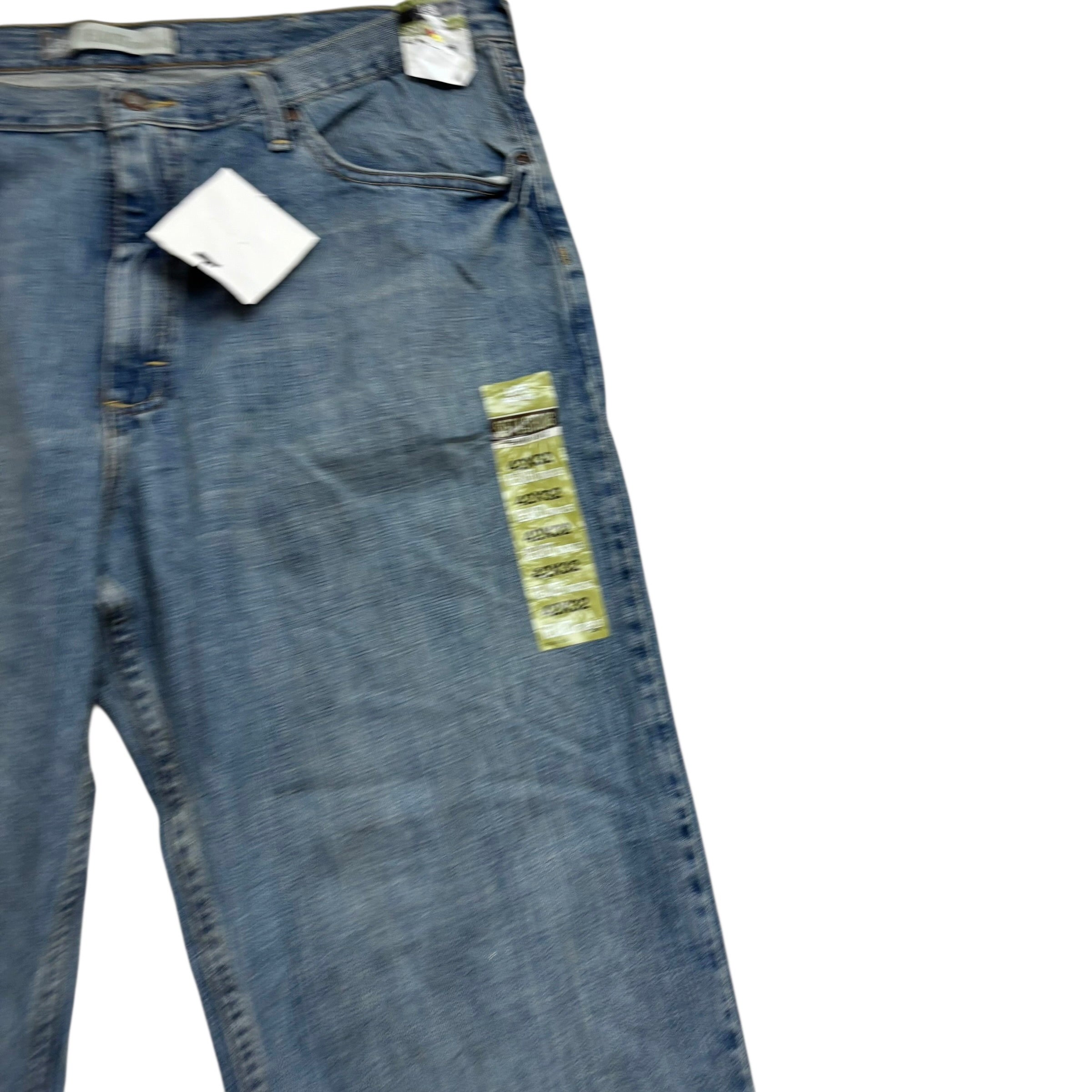 Lee Jeans W42 L32 Mens Mid Blue Relaxed Straight Fit Vintage Denim (E)