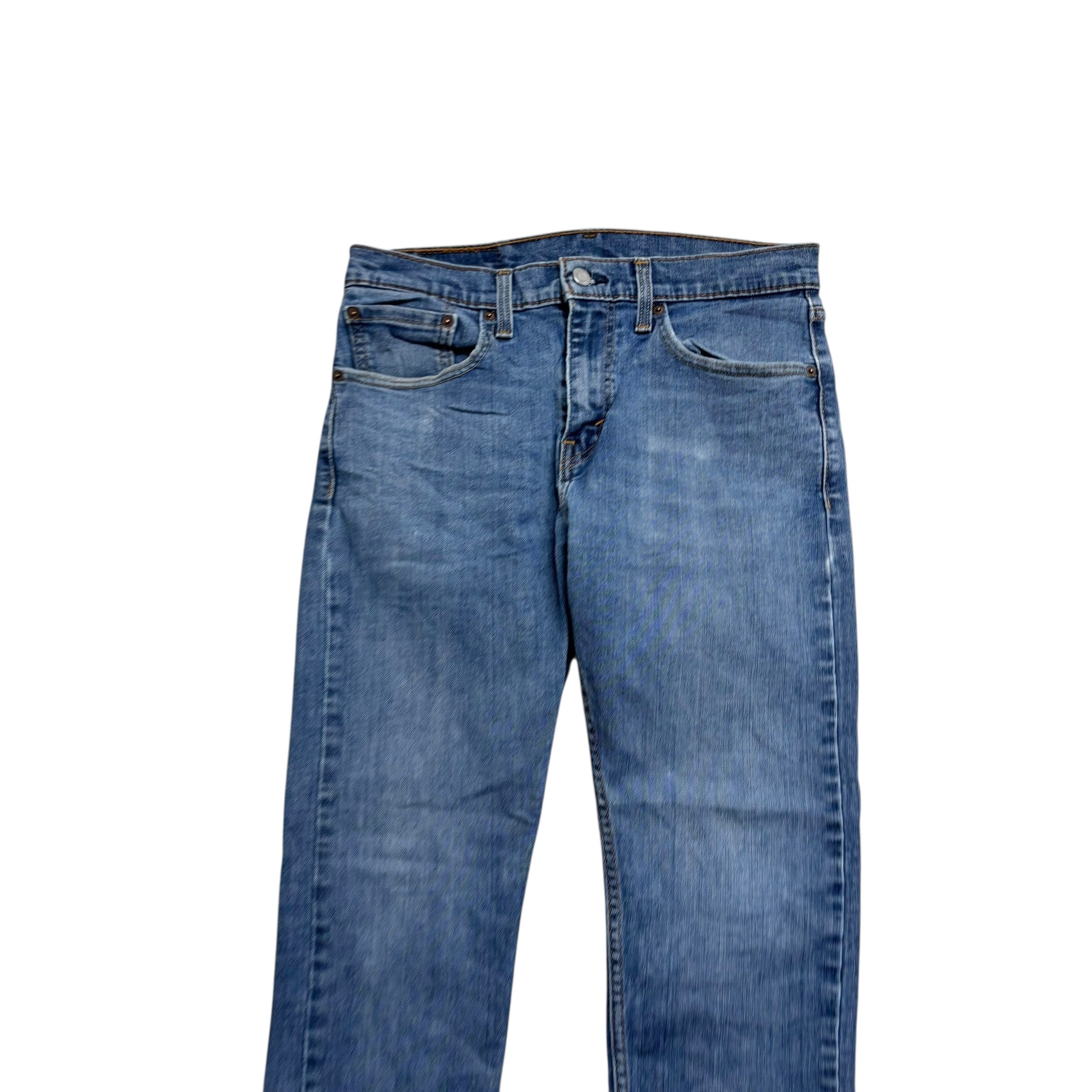 Levis 512 Jeans W31 L28 Mens Mid Blue Slim Tapered Fit Stretch Denim (E)