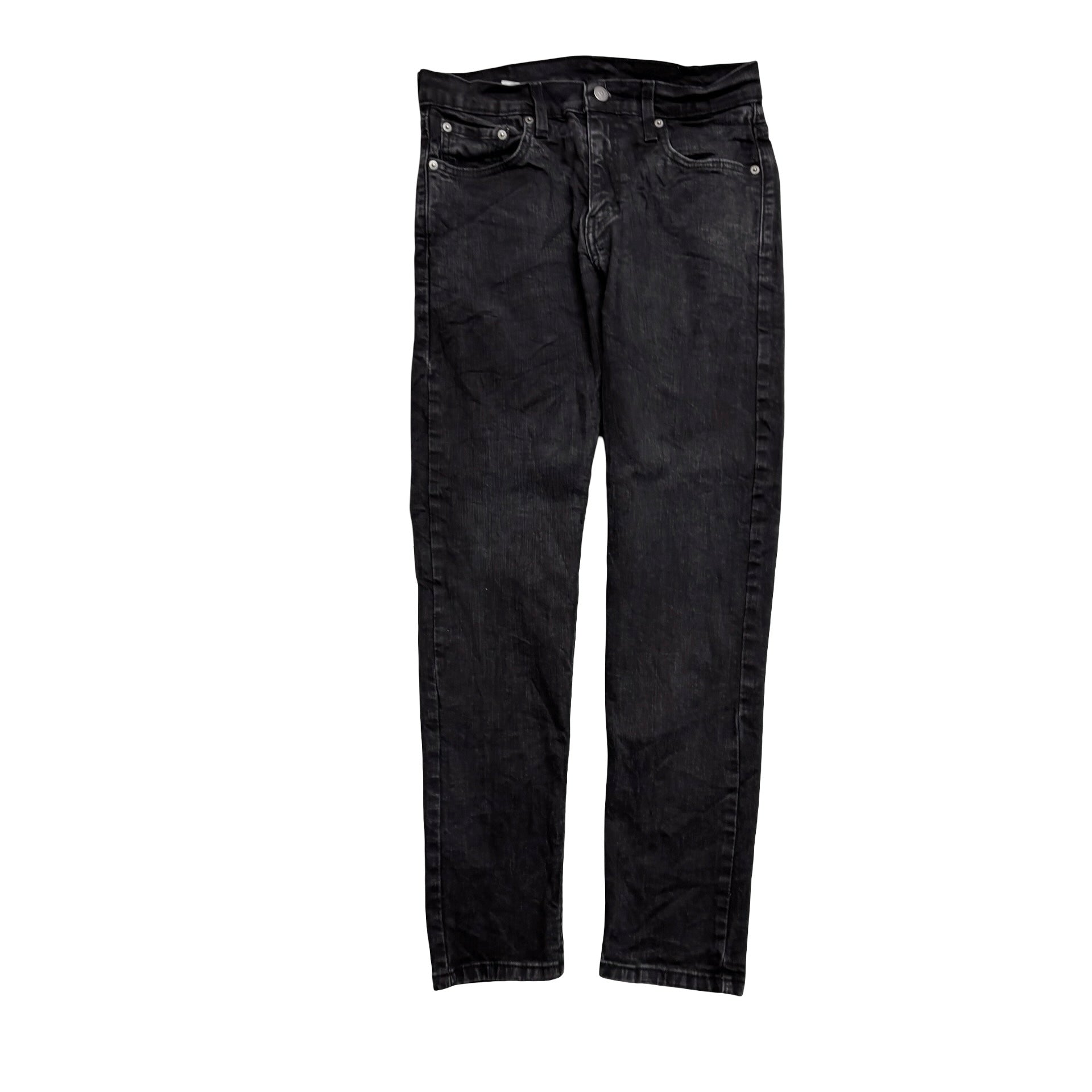 Levis 512 Jeans W30 L29 Mens Black Slim Tapered Fit Stretch Denim (E)