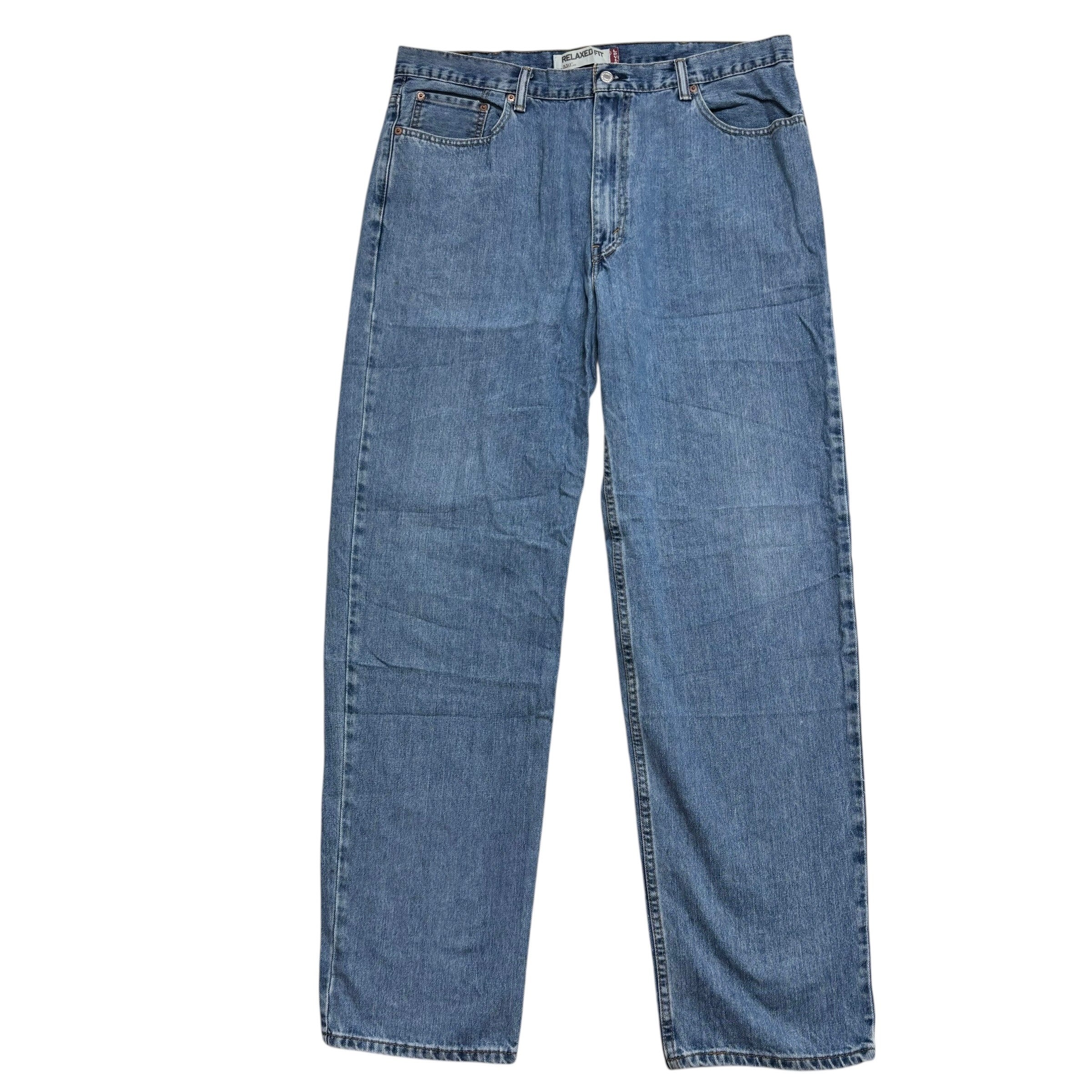 Levis 550 Jeans W40 L36 Mens Mid Blue Baggy Relaxed Straight Vintage Denim (E)