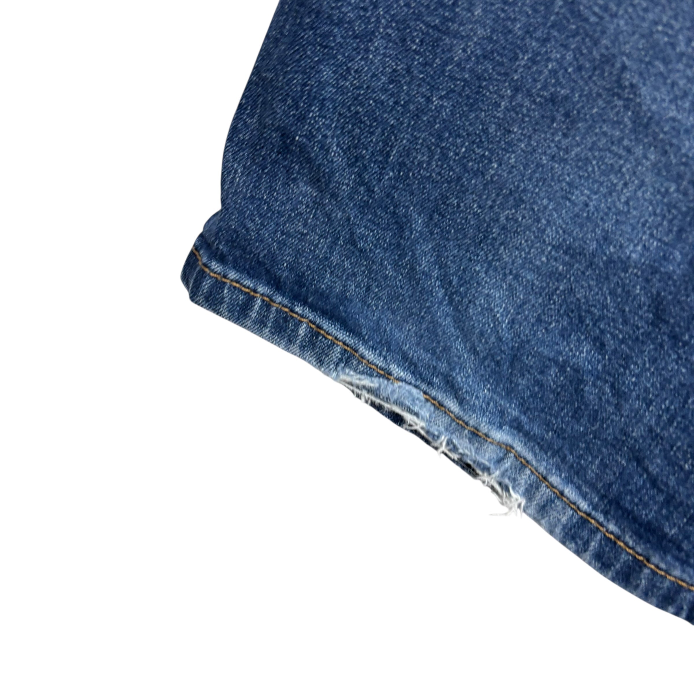 Levis 569 Jeans W34 L30 Mens Mid Blue Relaxed Straight Fit Stretch Denim (F)