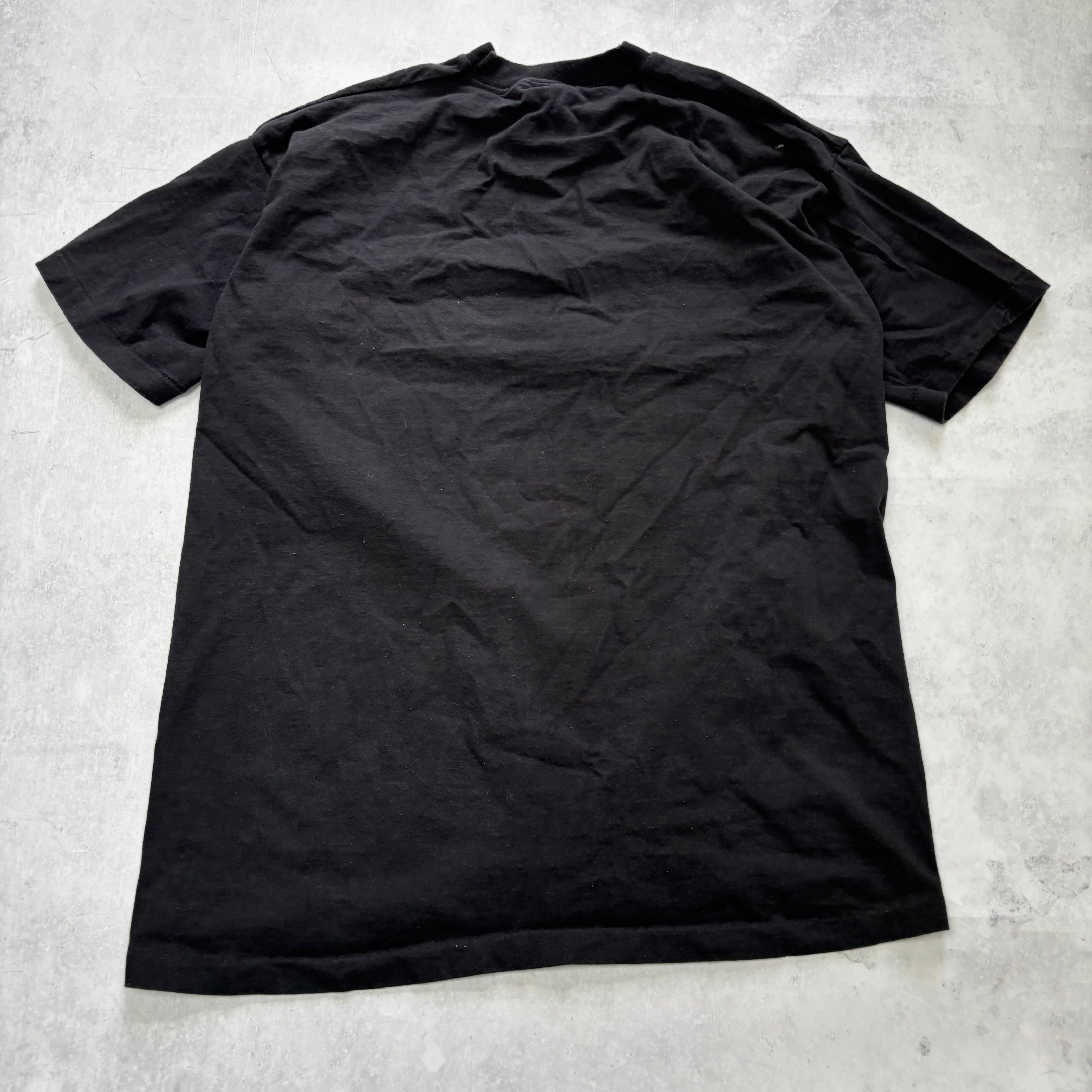 Vintage T Shirt Mens Large Black Single Stitch Graphic Print 90s Music (E)