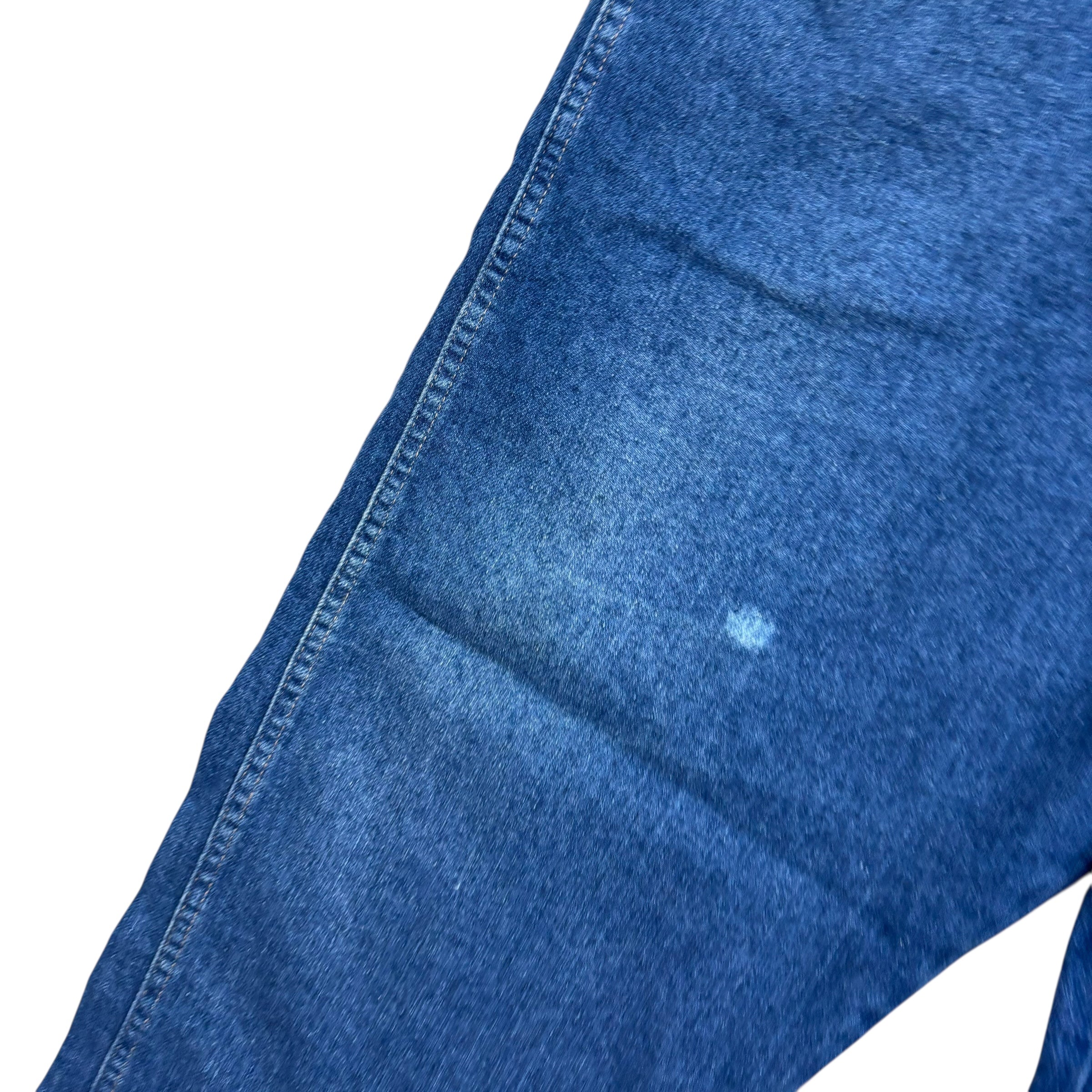 Wrangler Jeans W50 L29 Mens Dark Blue Relaxed Straight Fit Denim