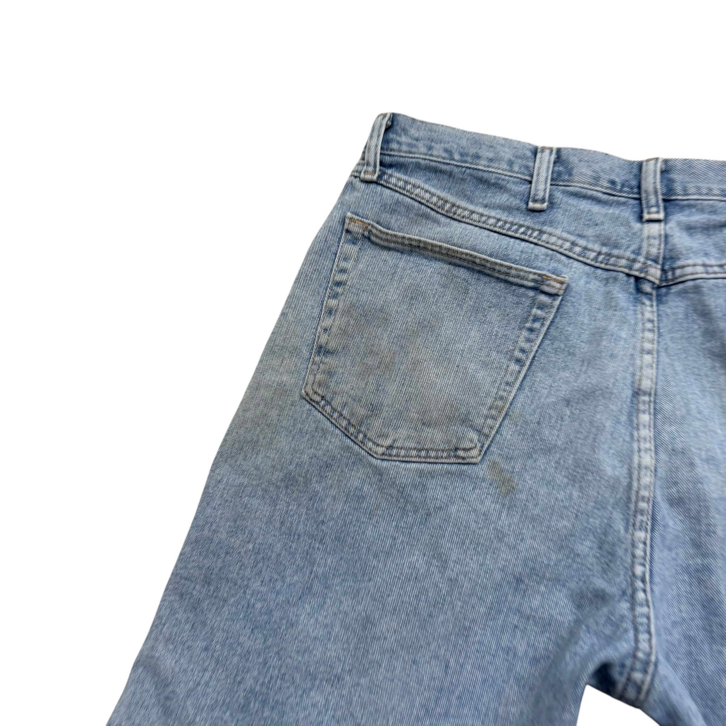 Wrangler Baggy Jorts W36 Mens Denim Shorts Light Blue Relaxed Fit (F)