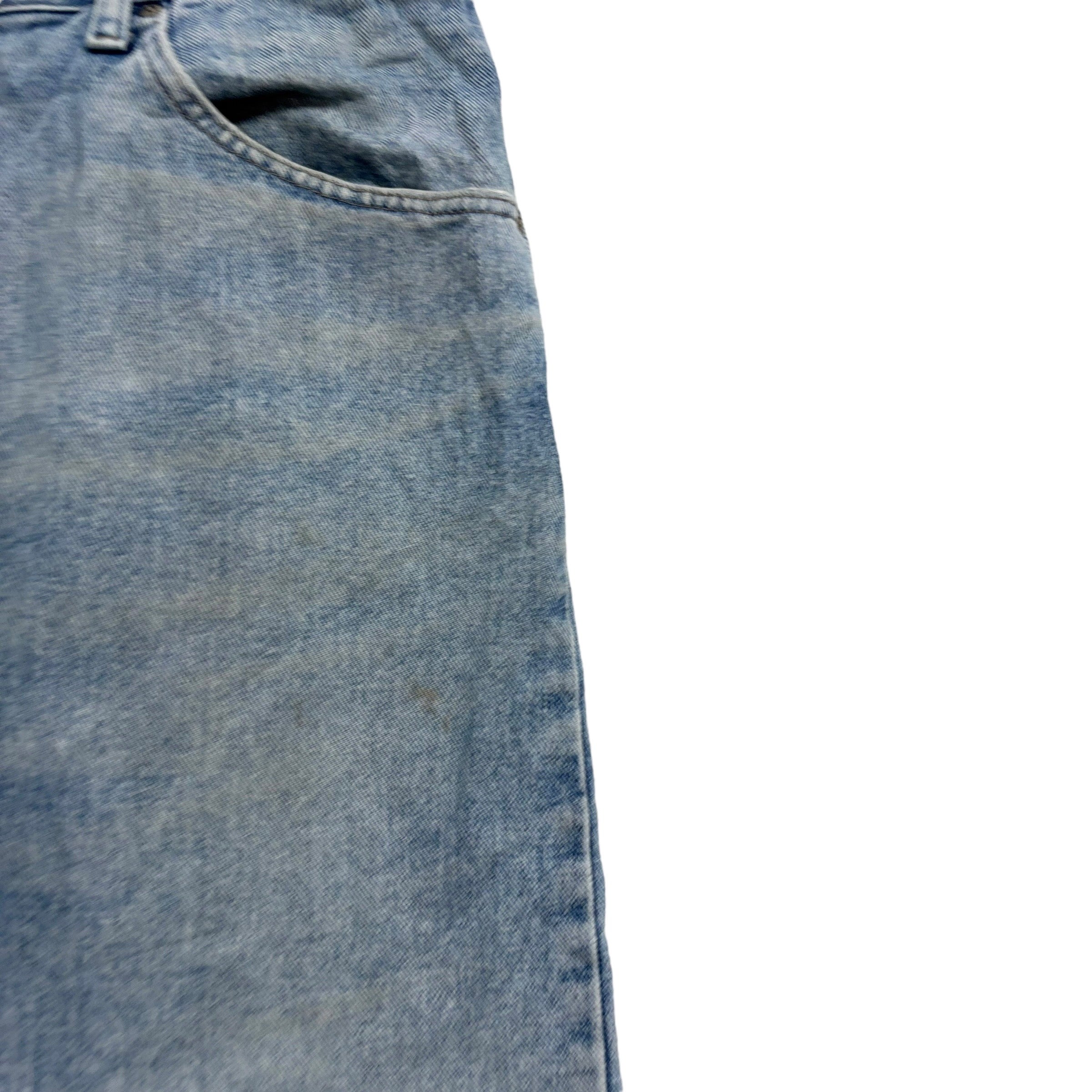 Wrangler Jeans W42 L32 Mens Light Blue Relaxed Straight Fit Denim (F)