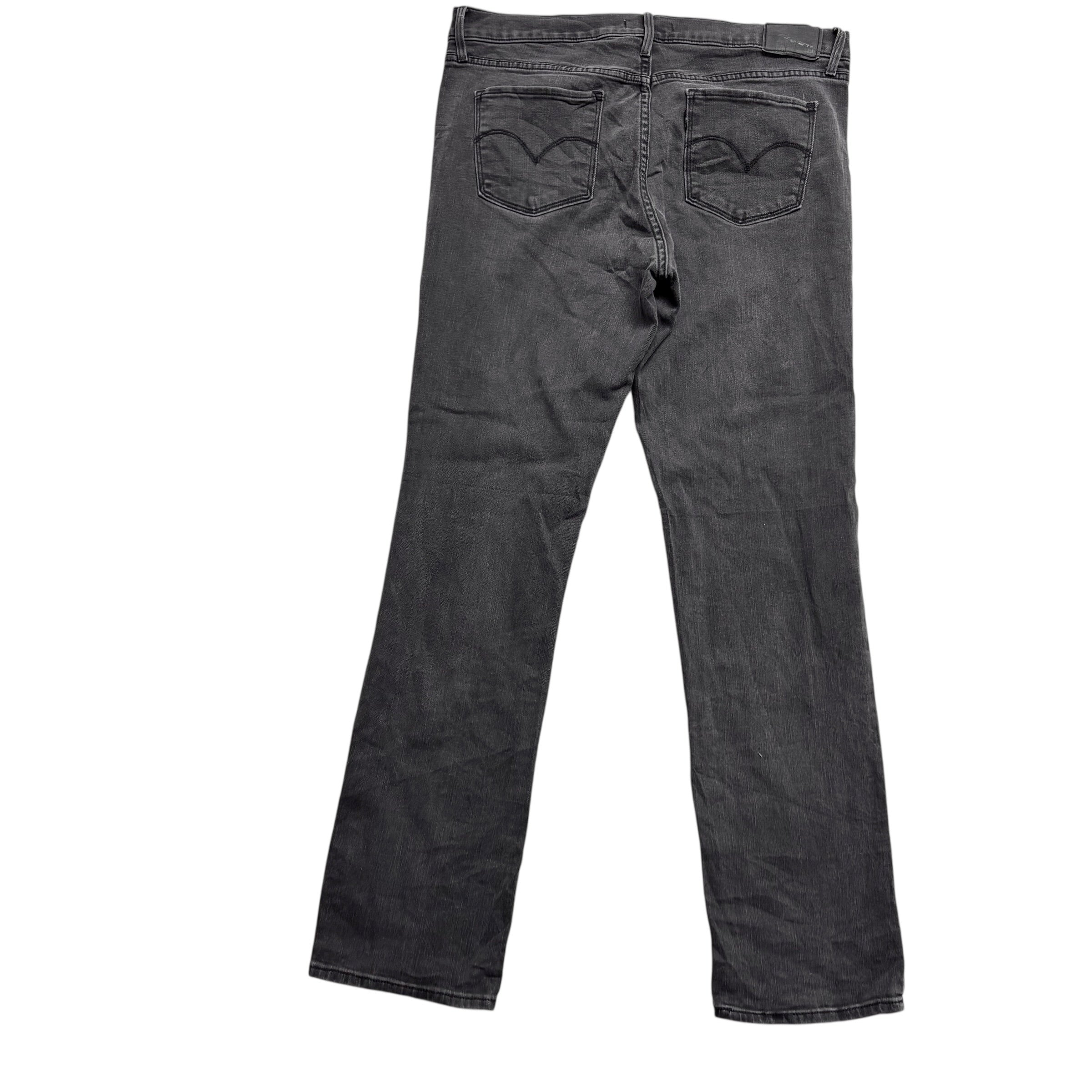 Levis 314 Jeans W34 L32 Womens Black Shaping Straight Fit Stretch Denim