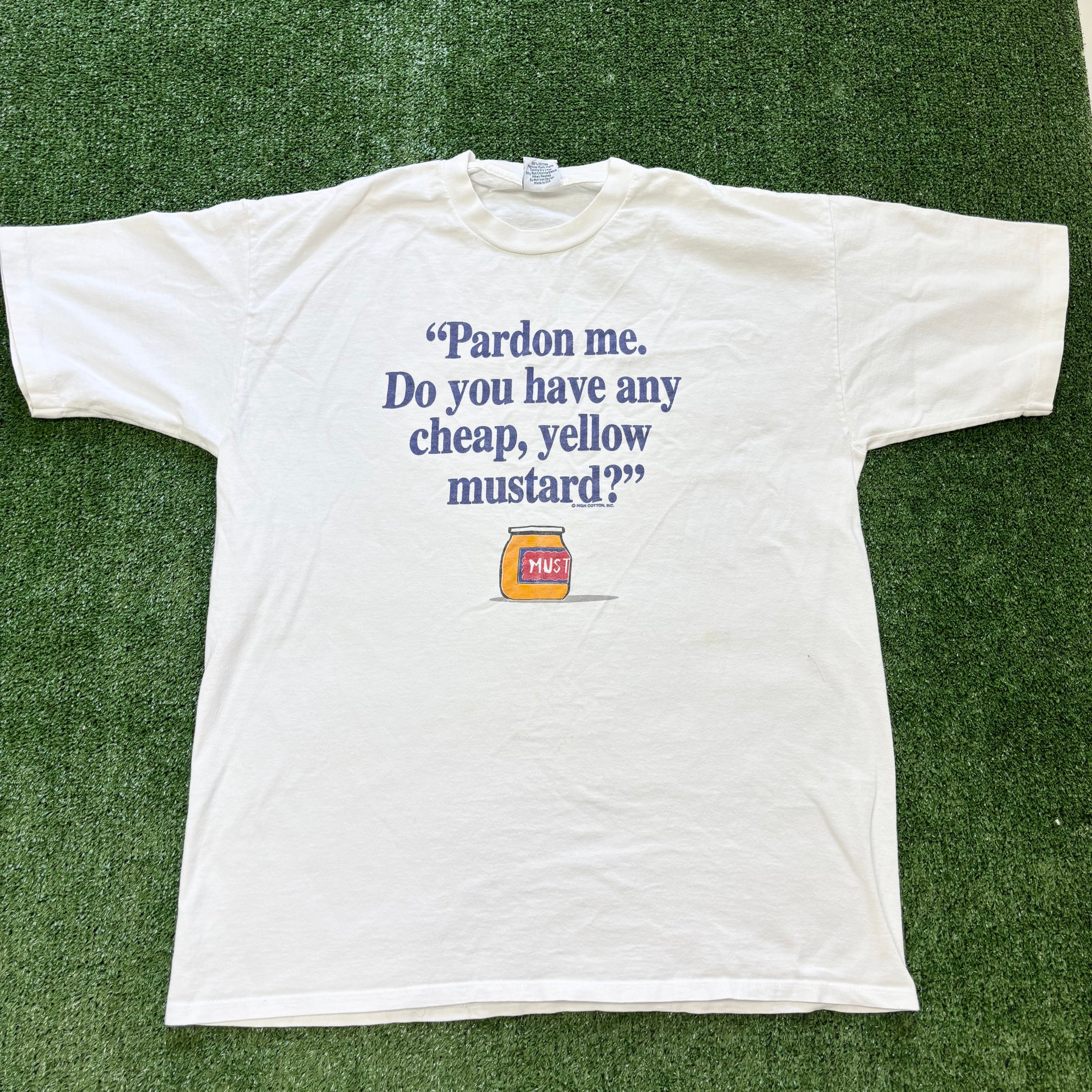 Vintage T Shirt Mens Medium White Single Stitch Graphic Print 90s