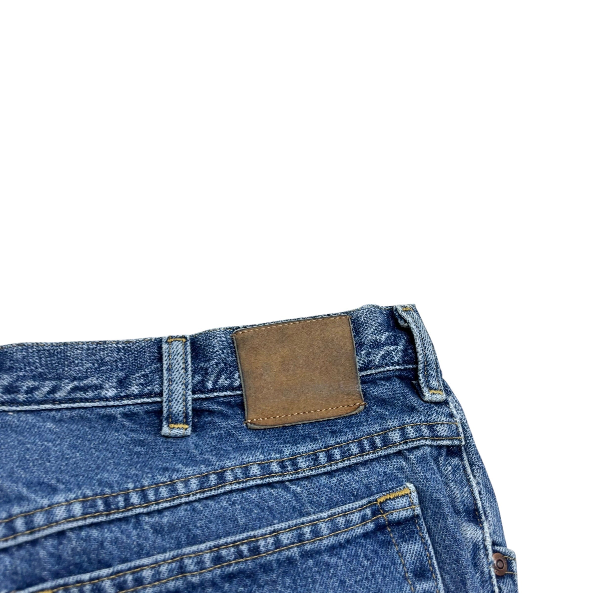 Lee Jeans W36 L32 Mens Mid Blue Regular Straight Fit Vintage Denim