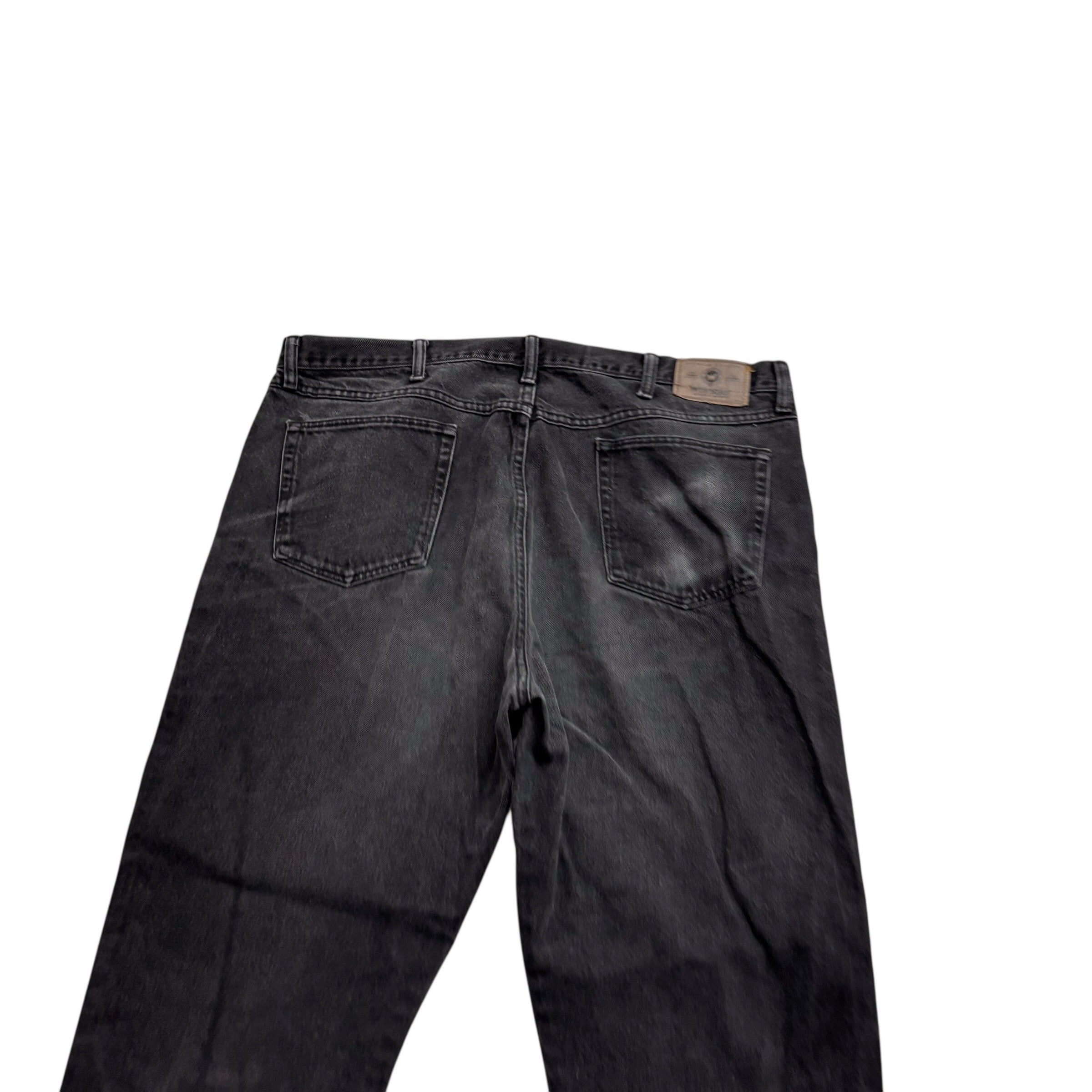 Wrangler Jeans W40 L30 Mens Black Regular Straight Fit Vintage Denim