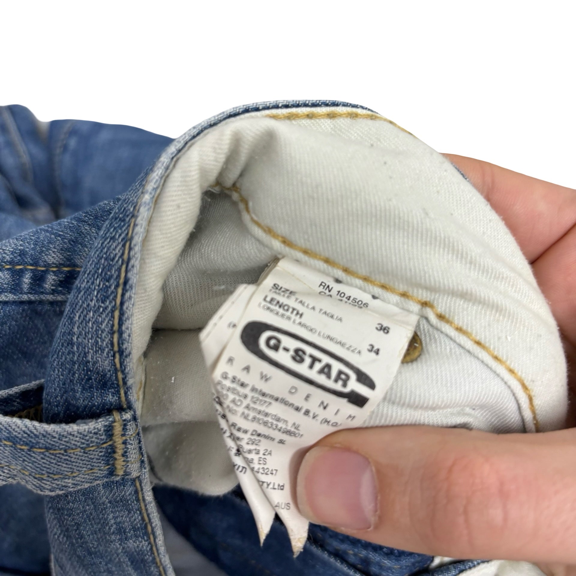 G Star Baggy Jeans W36 L32 Mens Mid Blue Loose Fit Vintage Y2K (E)