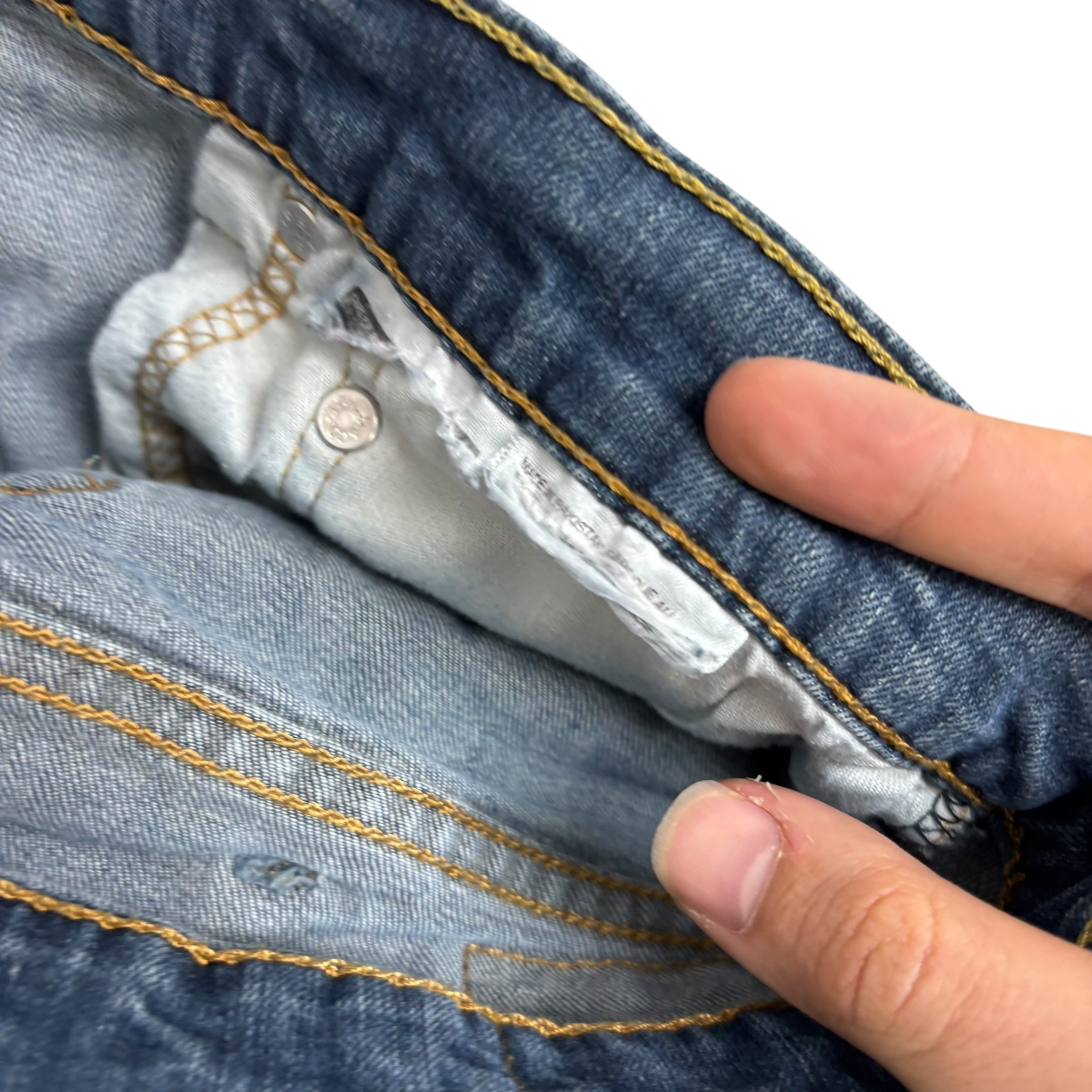 Levis 502 Jeans W36 L27 Mens Blue Regular Tapered Fit Stretch Denim
