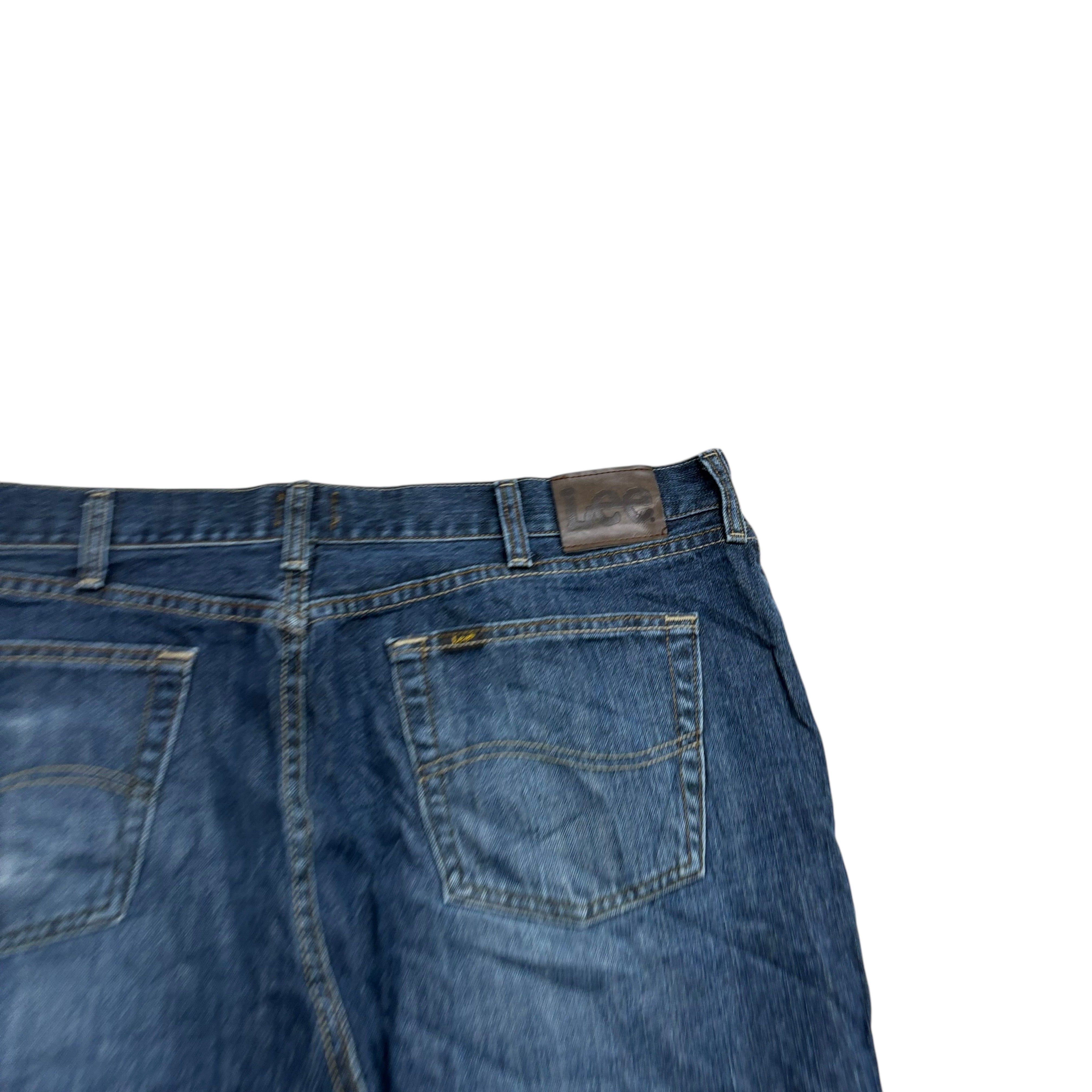 Lee Jeans W40 L29 Mens Dark Blue Relaxed Straight Fit Baggy Denim (E)