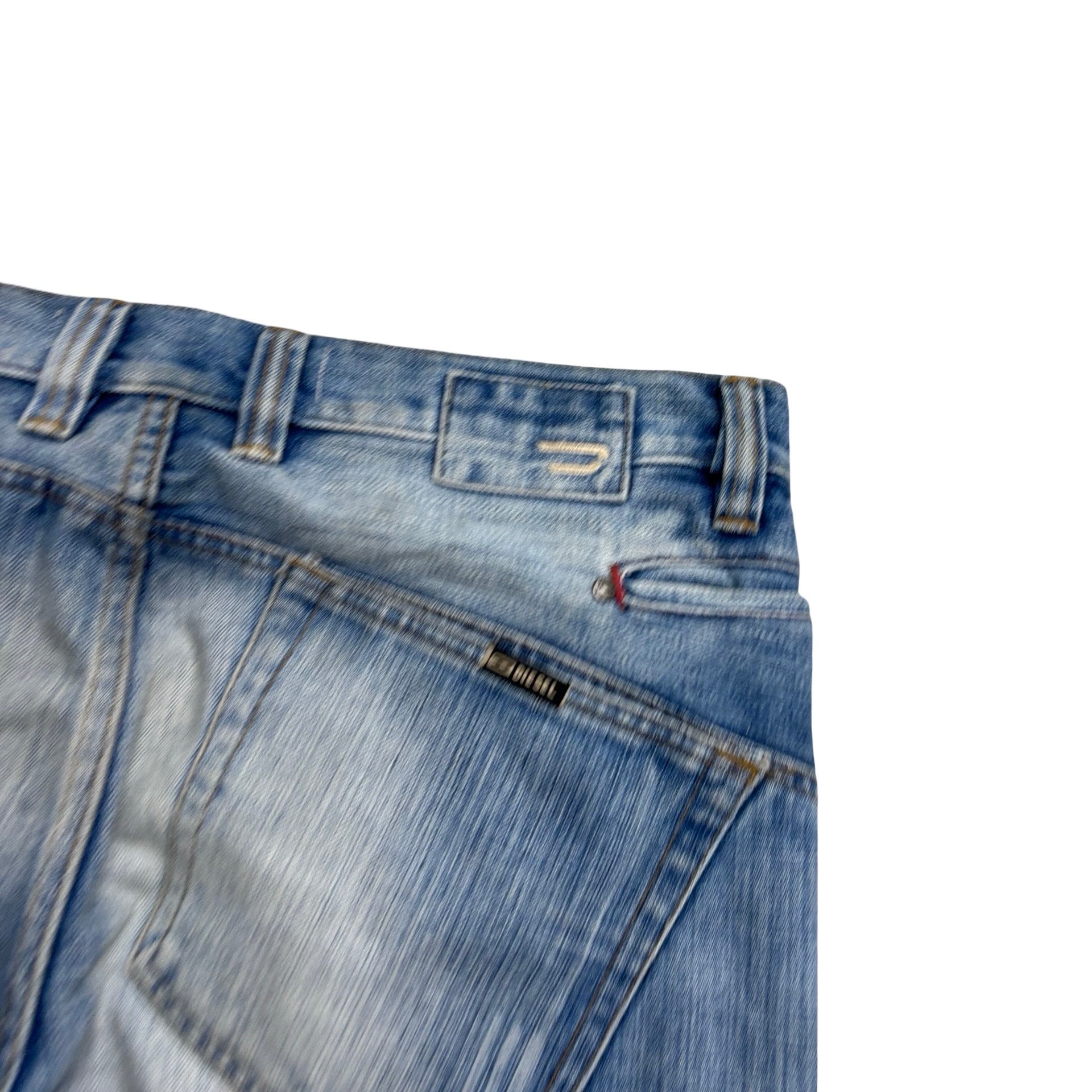 Diesel Roody Jeans W36 L29 Mens Mid Blue Relaxed Baggy Fit Vintage Y2K (E)