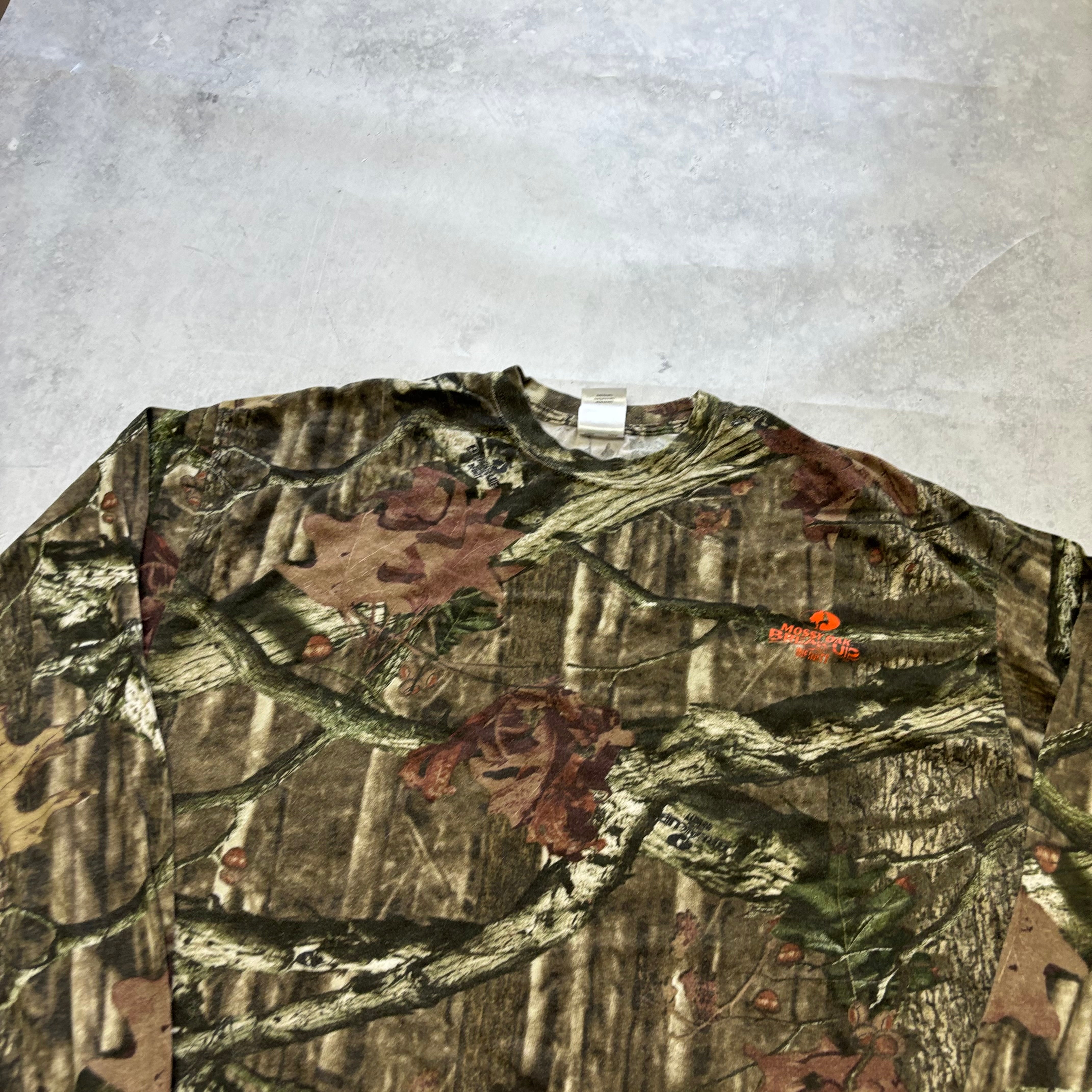 RealTree T Shirt Mens XXL Camo Y2K Hunting Long Sleeve Mossy Oak (E)