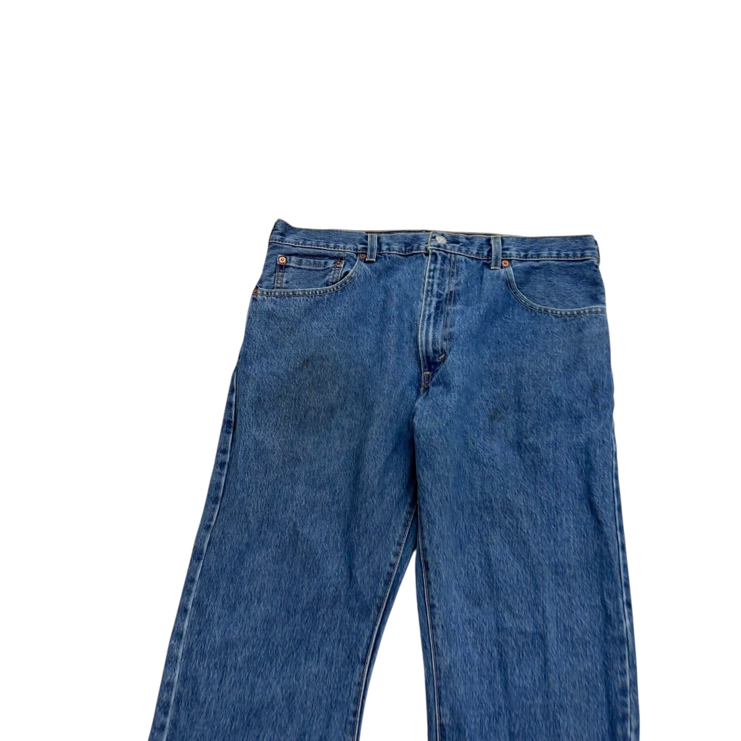 Levis 517 Jeans W38 L32 Mens Mid Blue Regular Bootcut Fit Denim (F)