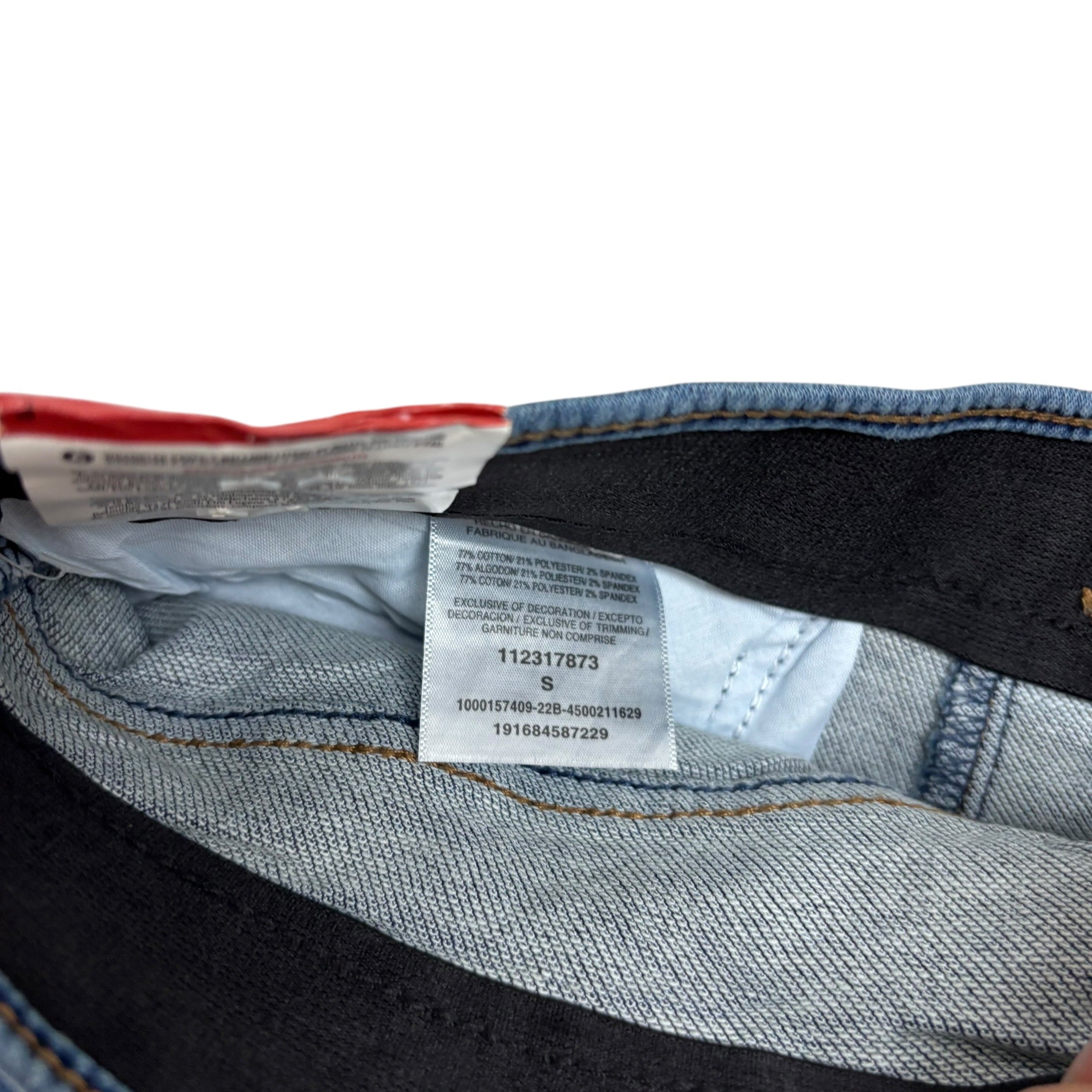 Wrangler Jorts Small W30 Mens Denim Shorts Dark Blue Regular Fit Stretch (E)