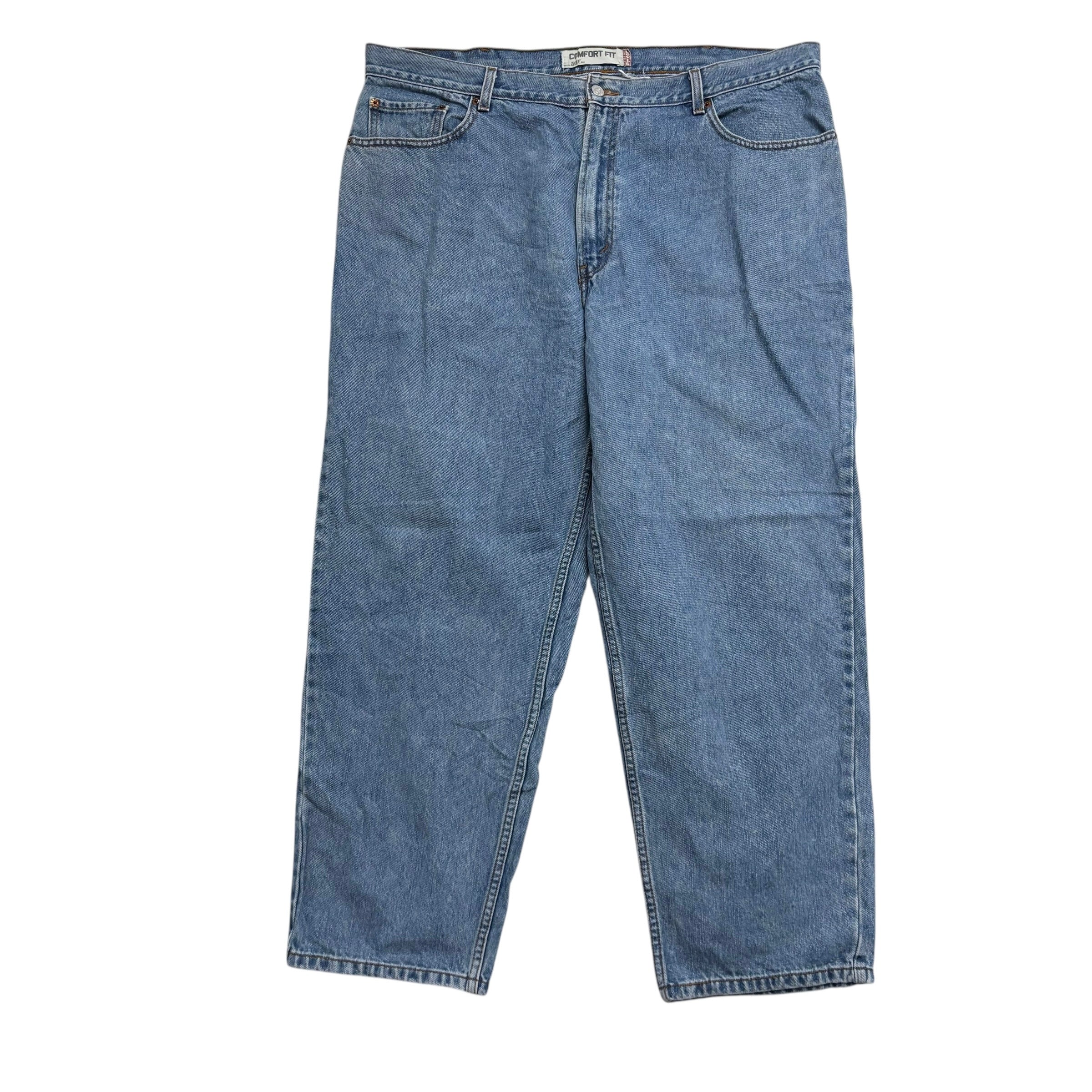 Levis 560 Jeans W42 L30 Mens Light Blue Baggy Relaxed Comfort Vintage Denim (E)