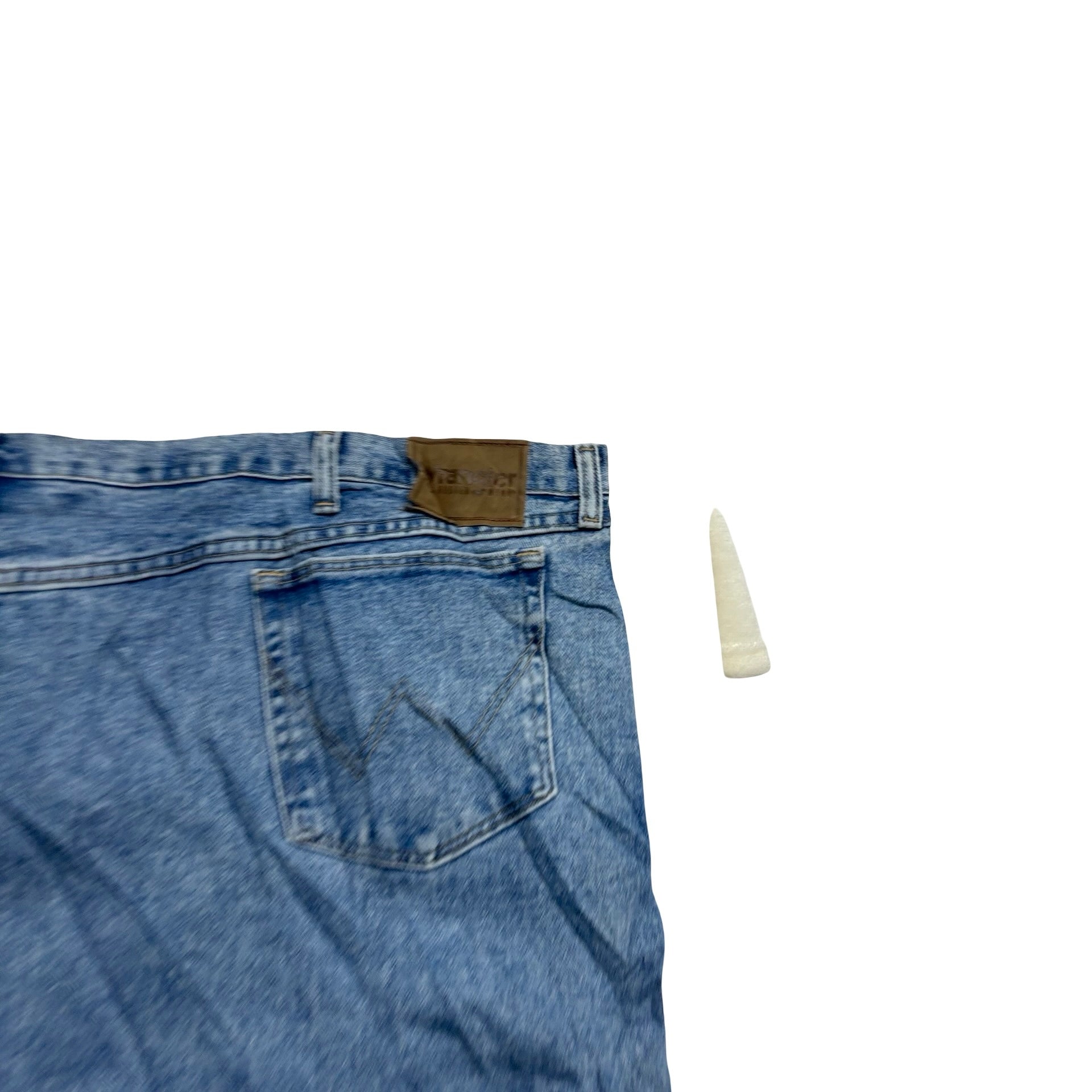 Wrangler Jeans W58 L30 Mens Light Blue Relaxed Straight Fit Vintage Denim (E)