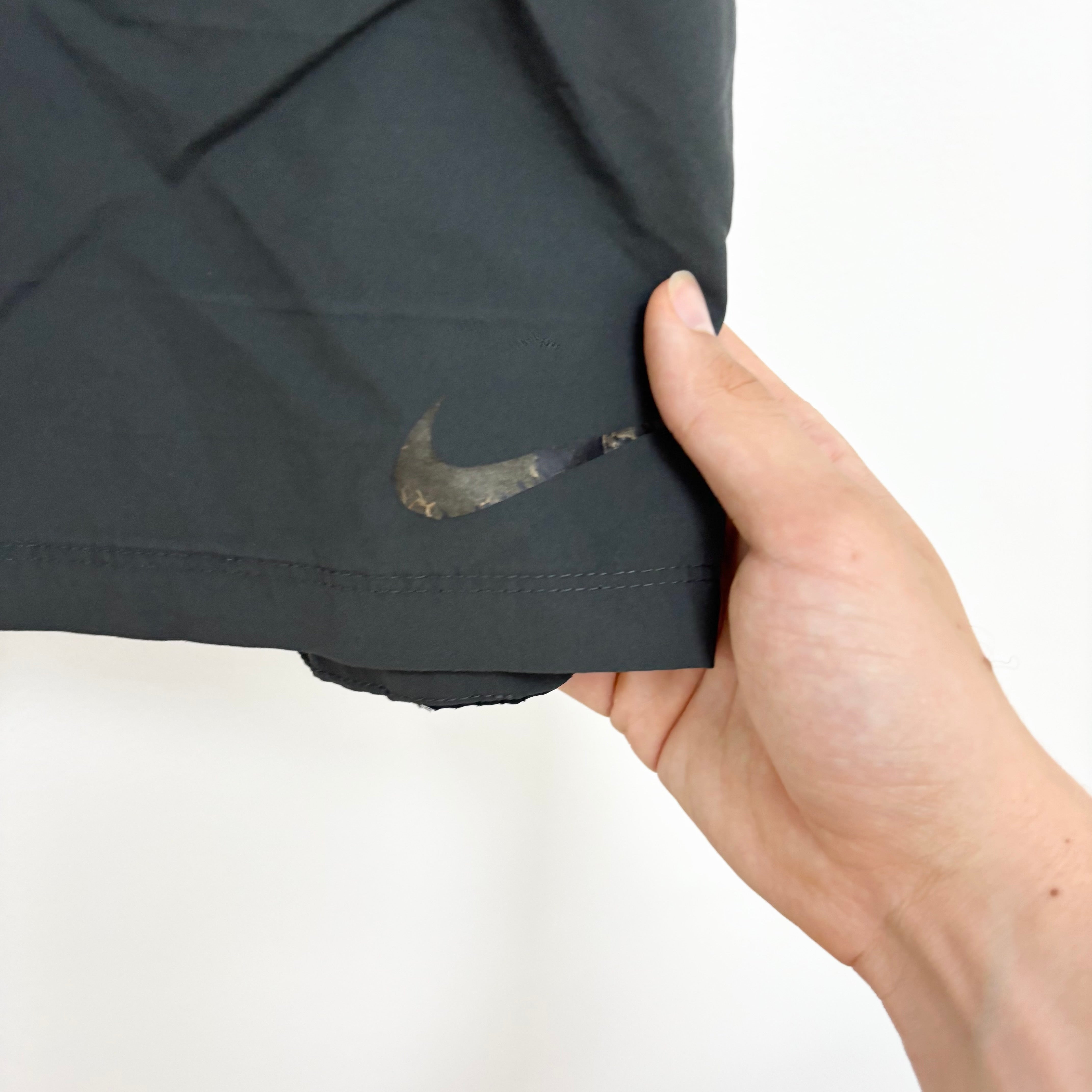 Nike Shorts Mens Large Grey Sports Running Gym Athletic Pockets Dri Fit