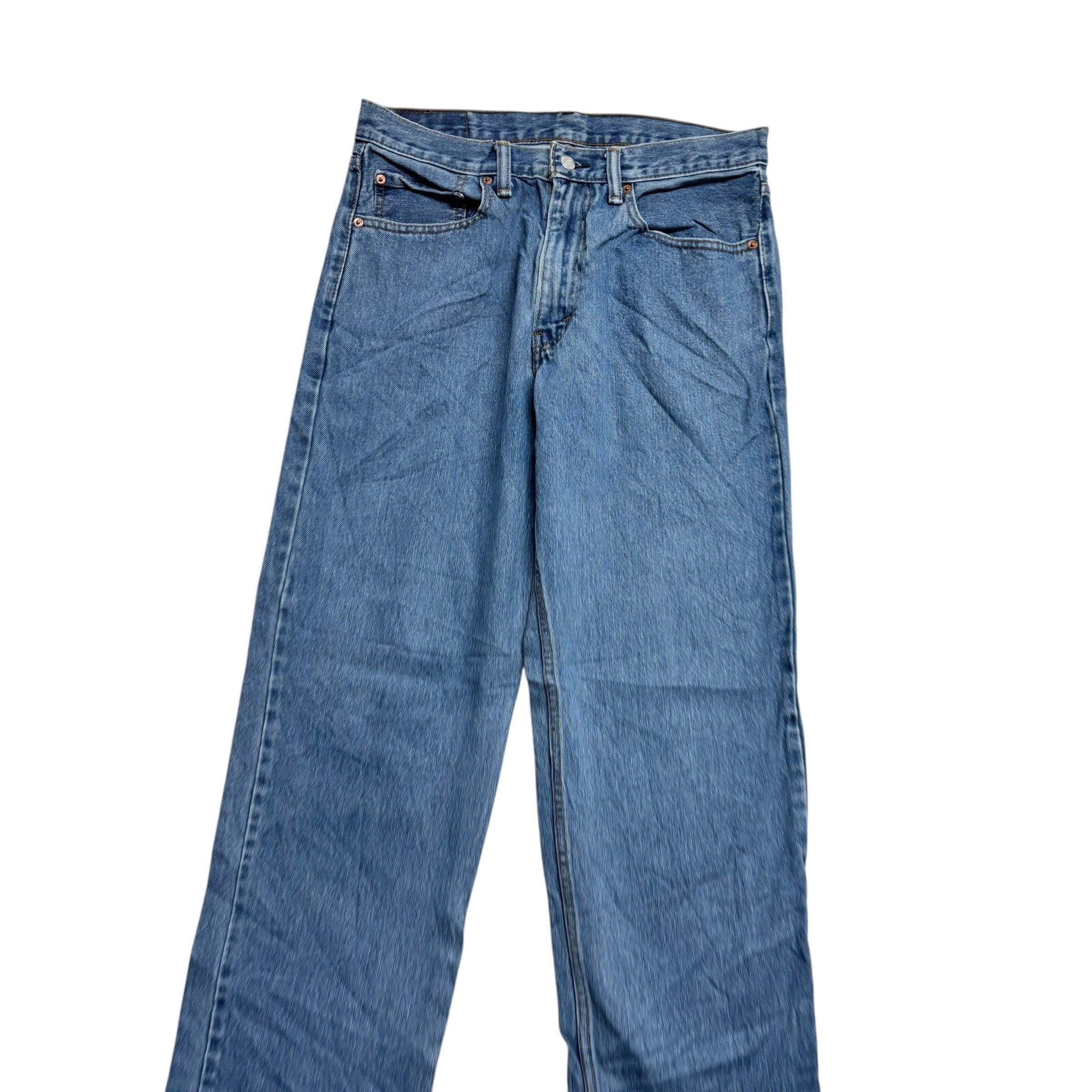 Levis 550 Jeans W33 L34 Mens Mid Blue Baggy Relaxed Straight Vintage Denim (E)