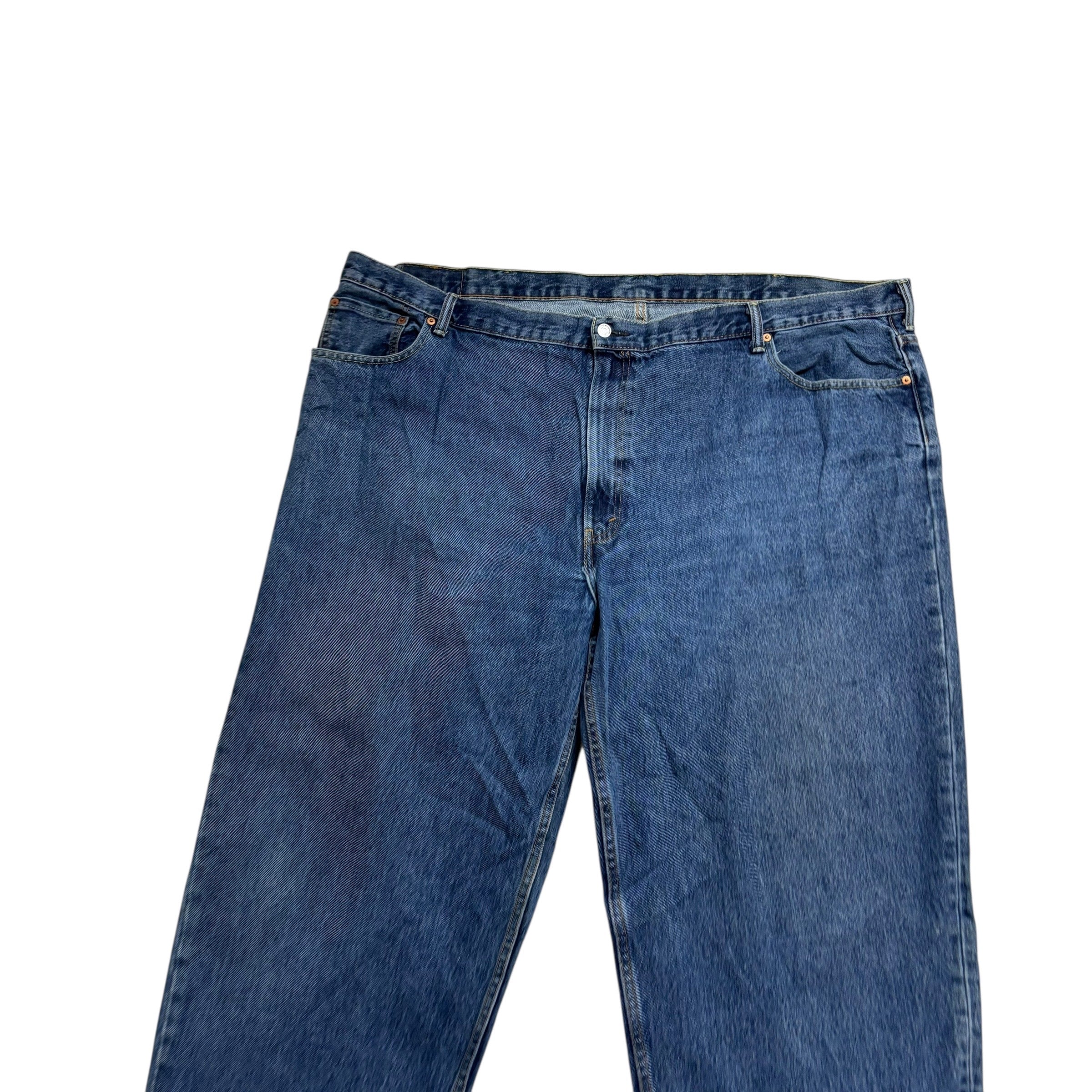 Levis 560 Jeans W52 L34 Mens Mid Blue Baggy Relaxed Comfort Fit Denim