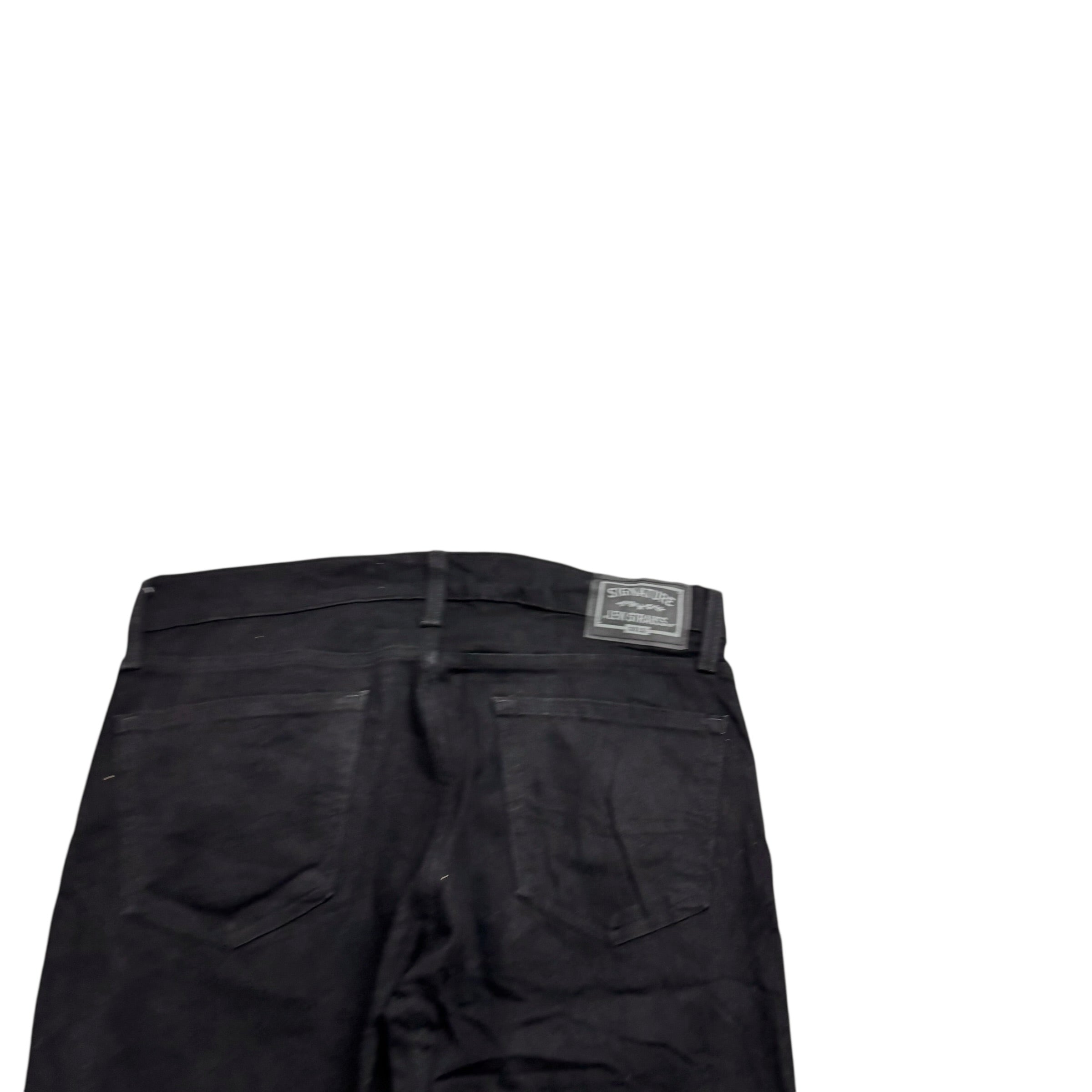 Levis Signature Jeans W34 L30 Mens Black Slim Fit Stretch Denim (E)