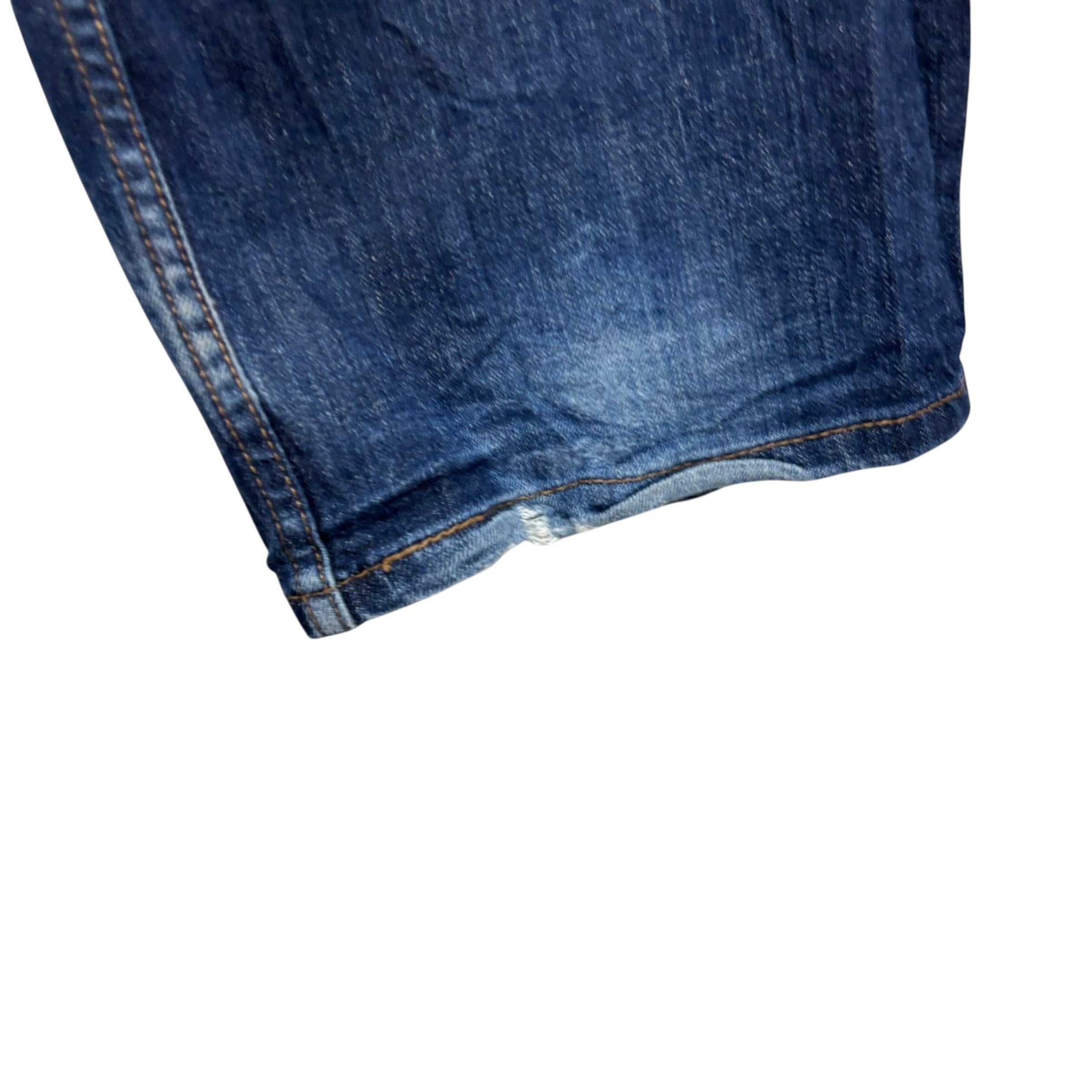 Levis 514 Jeans W36 L30 Mens Dark Blue Regular Straight Fit Stretch Denim (F)