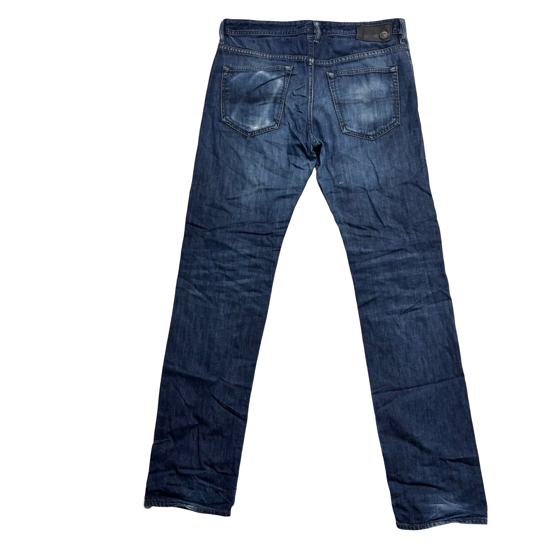 Diesel Buster Jeans W32 L32 Mens Dark Blue Slim Tapered Fit Denim (F)