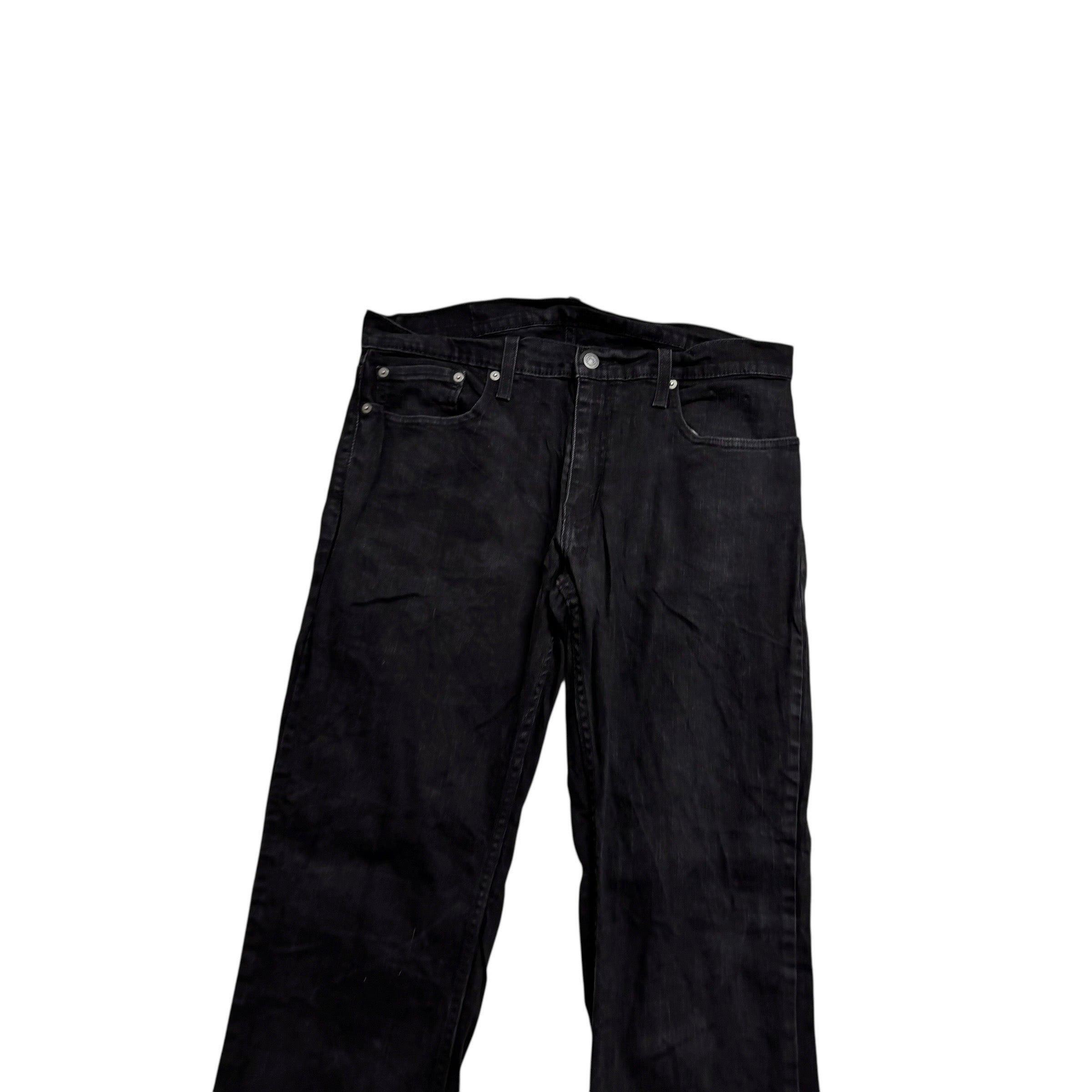 Levis 559 Jeans W33 L30 Mens Black Regular Straight Fit Stretch Denim (E)