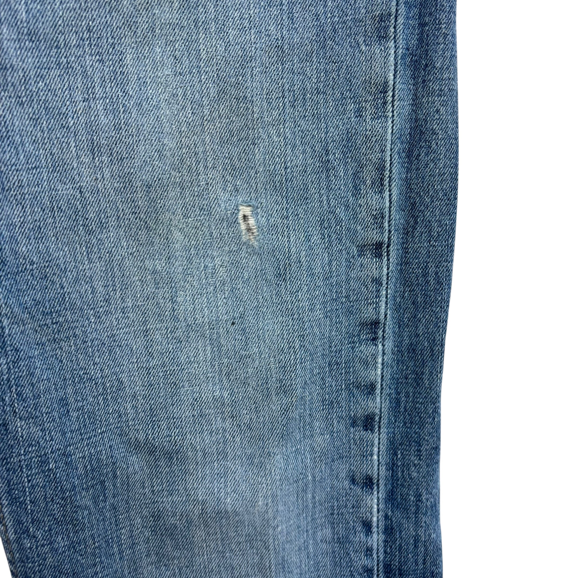 Levis 527 Jeans W34 L30 Mens Mid Blue Slim Bootcut Fit Denim (F)