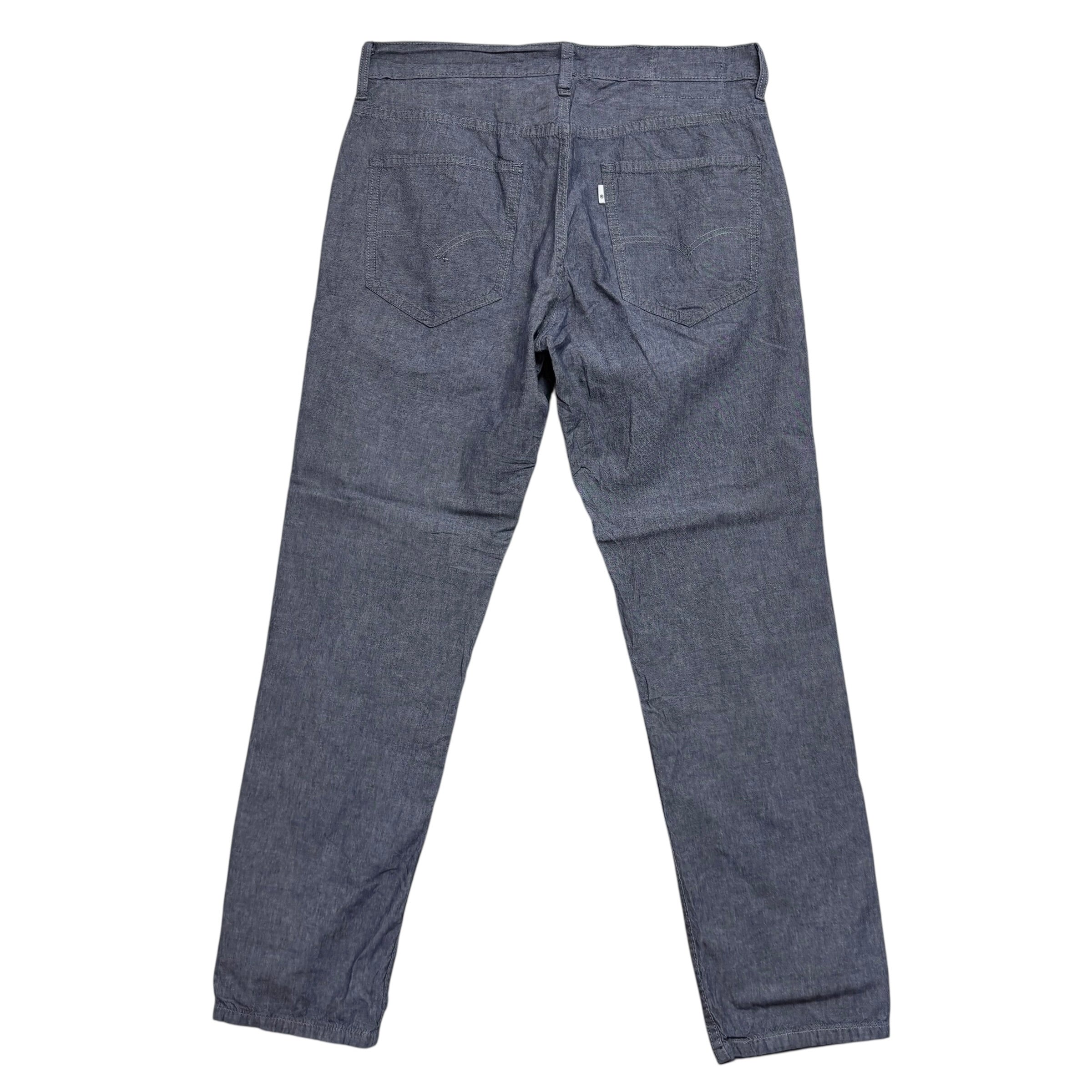 Levis Trousers W32 L30 Mens Grey Regular Tapered Fit Pants (E)