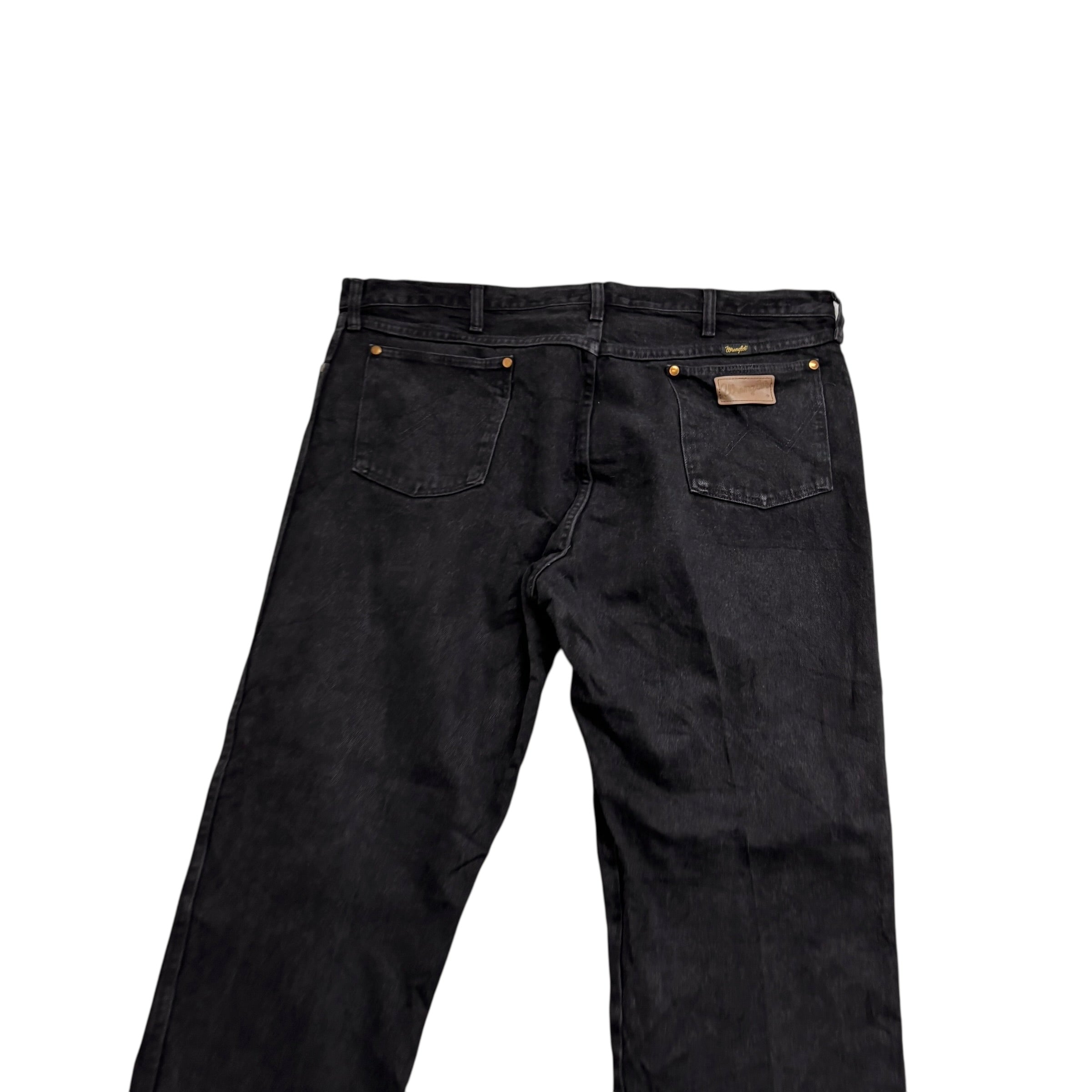 Wrangler Jeans Cowboy Cut W40 L32 Mens Black 13MWZ Made In USA Vintage (E)