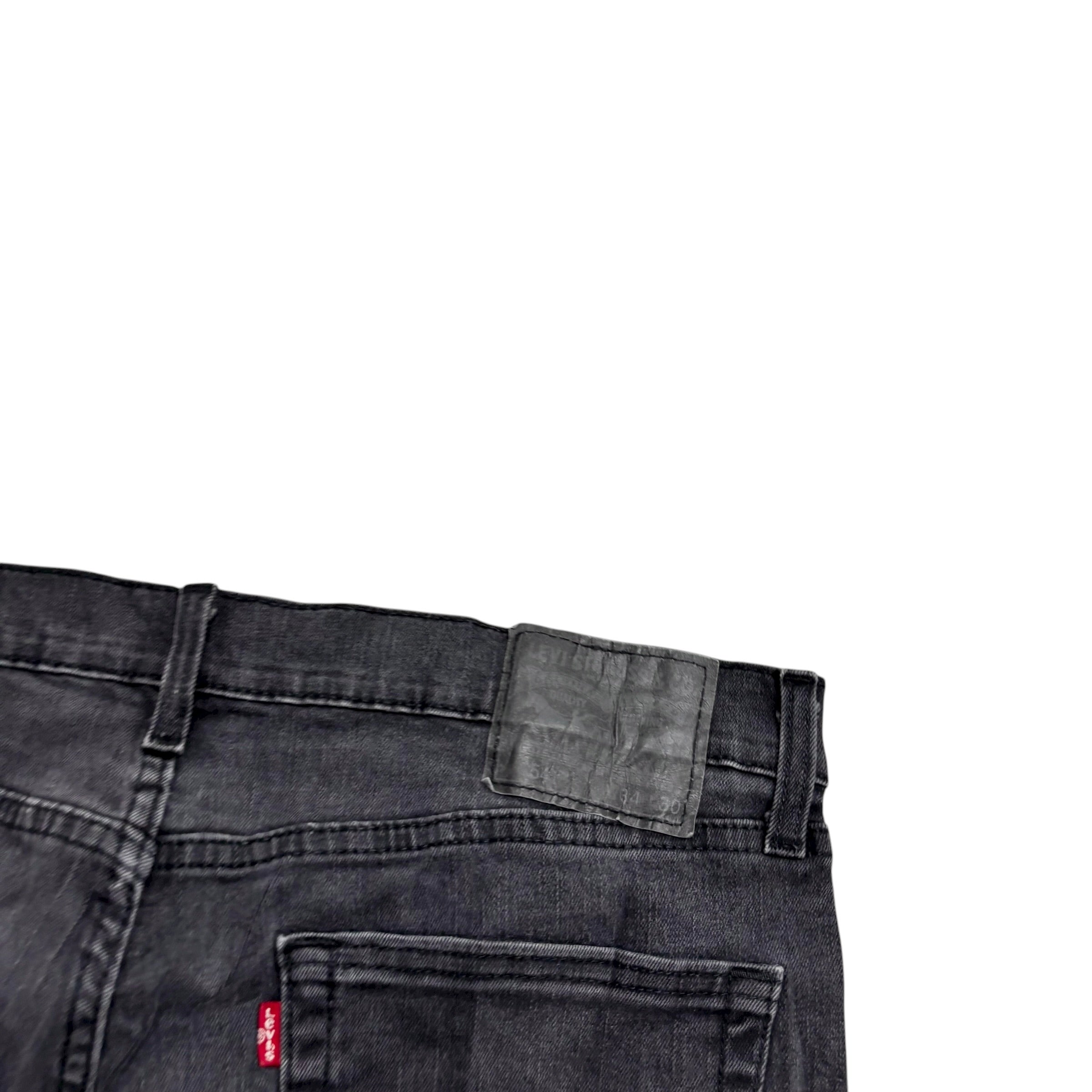 Levis 541 Jeans W34 L30 Mens Black Athletic Tapered Fit Stretch Denim (F)