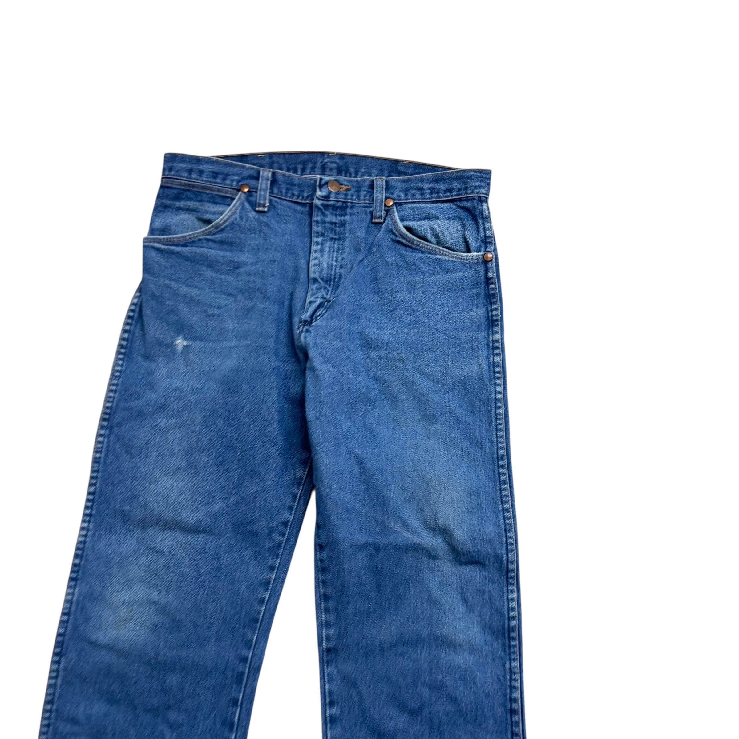 Wrangler Jeans Cowboy Cut W32 L30 Mens Mid Blue 13MWZ Vintage USA Made (F)