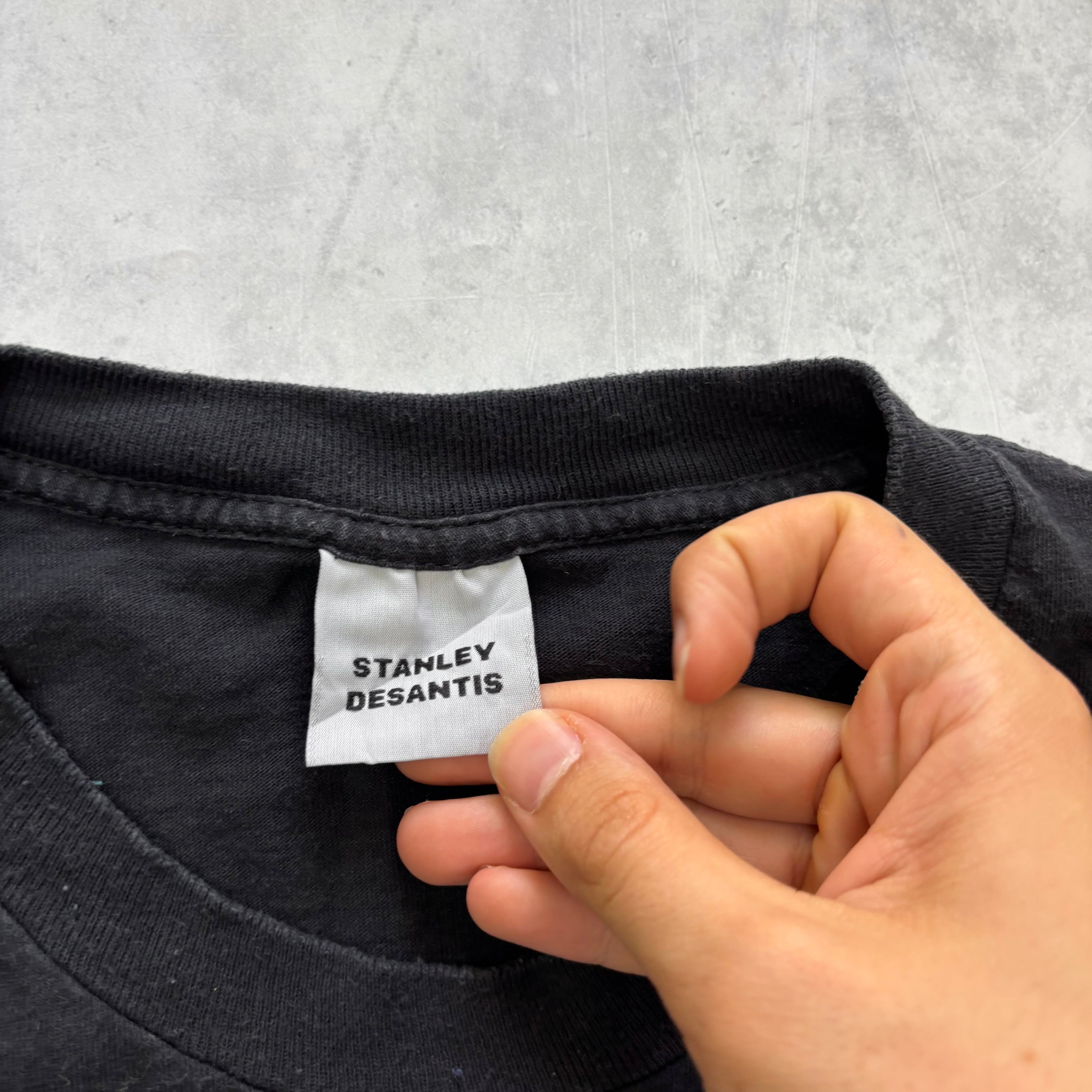 Vintage T Shirt Mens XL Black Single Stitch Graphic Print 90s Bud Light Beer (E)