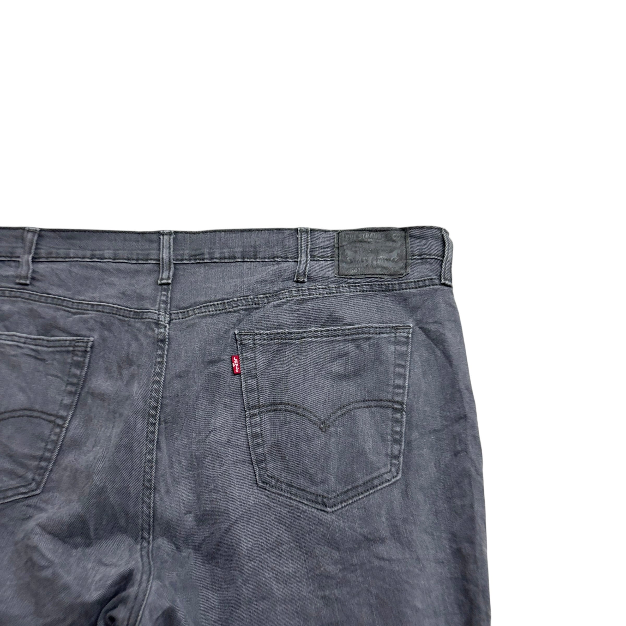 Levis 541 Jeans W46 L29 Mens Grey Athletic Tapered Fit Stretch Denim