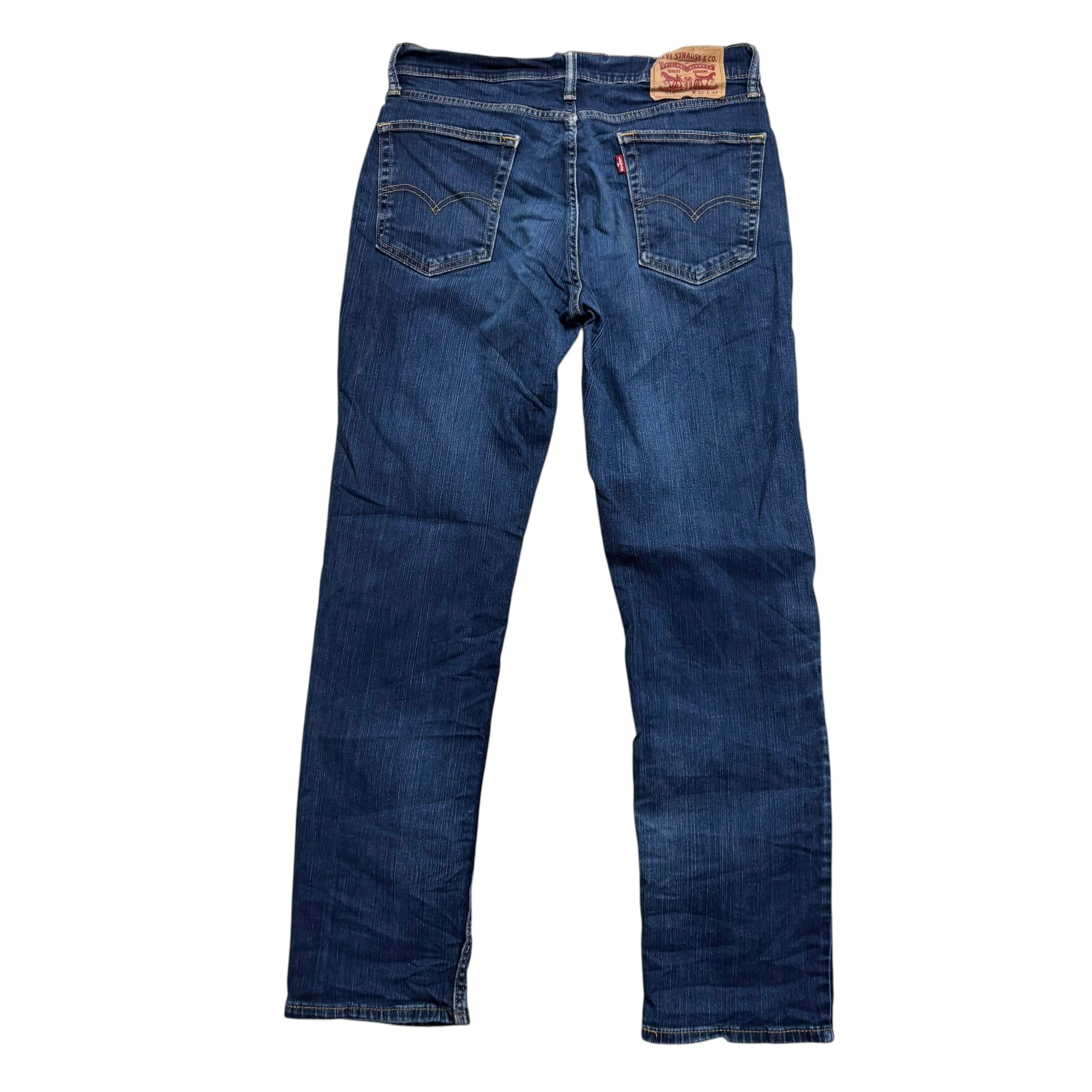 Levis 514 Jeans W32 L32 Mens Dark Blue Regular Straight Fit Stretch Denim