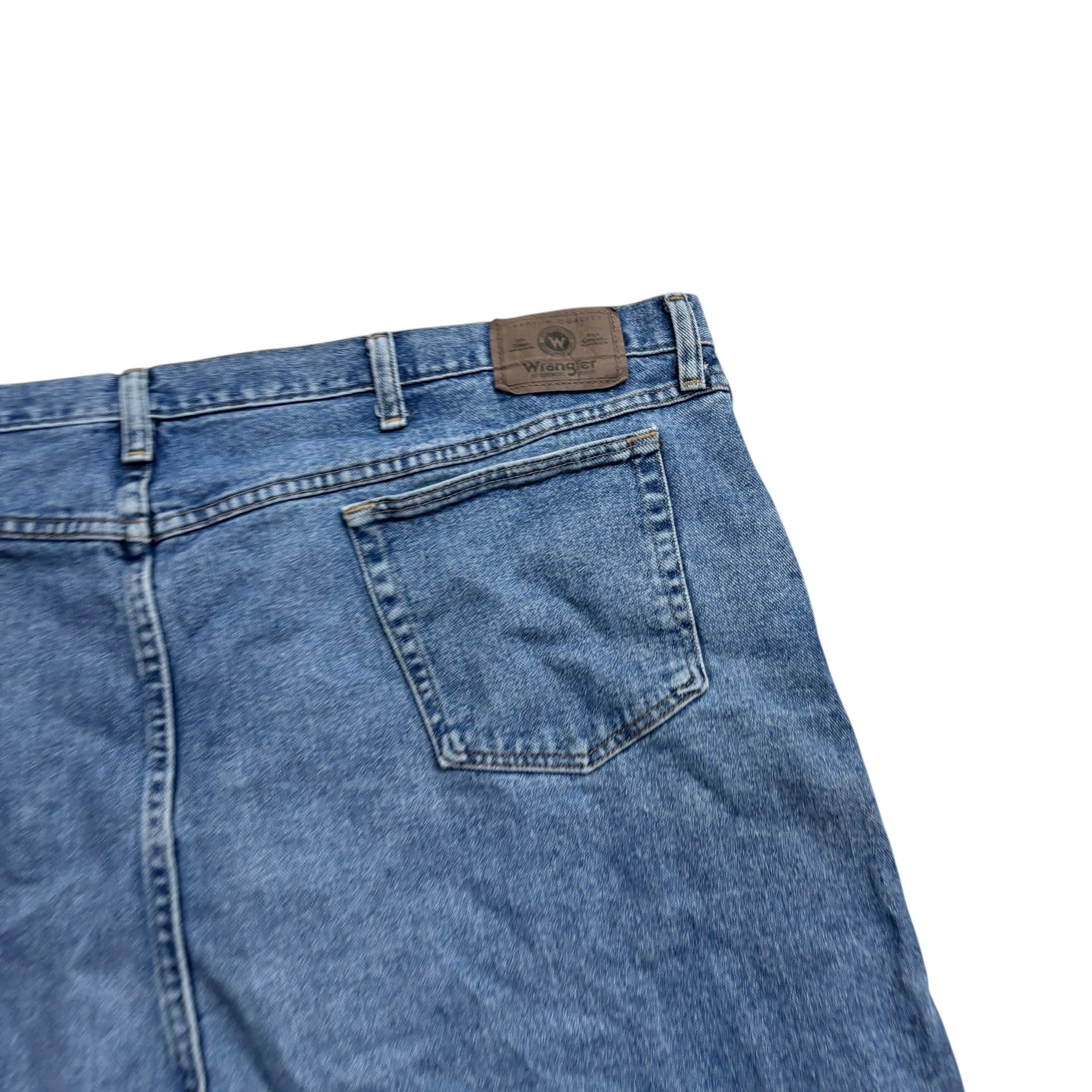 Vintage Wrangler Baggy Jorts W48 Mens Denim Shorts Mid Blue Relaxed Fit