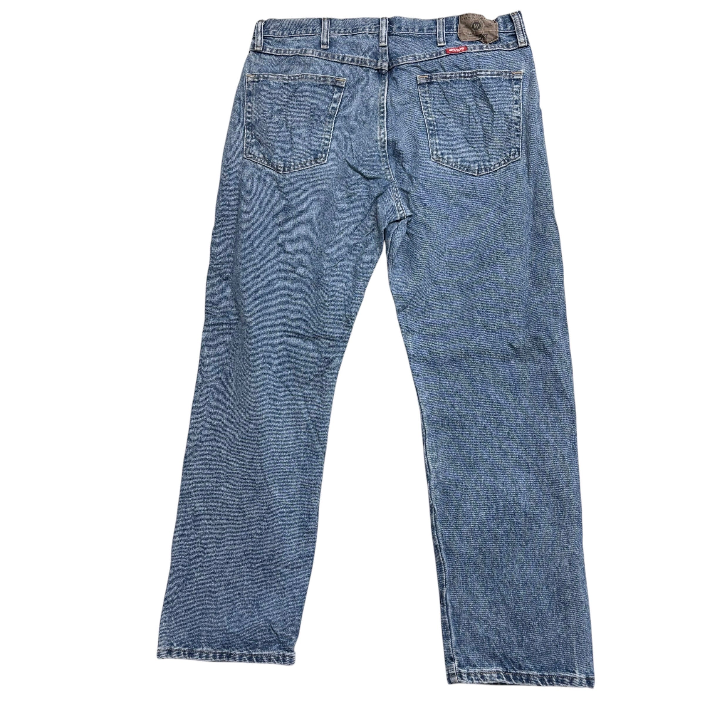 Wrangler Jeans W36 L30 Mens Light Blue Regular Straight Fit Vintage Denim