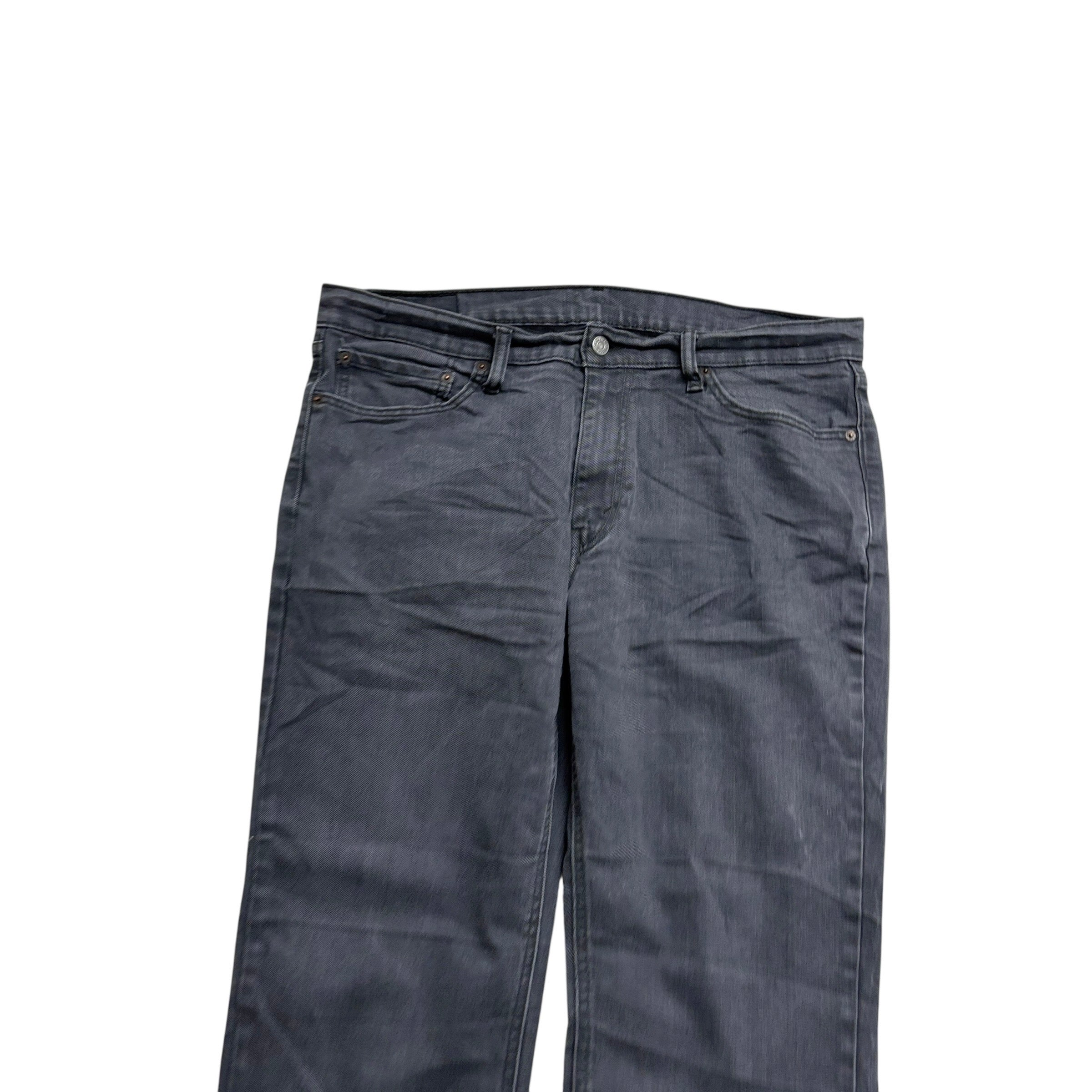 Levis 541 Jeans W37 L30 Mens Grey Athletic Tapered Fit Stretch Denim (E)