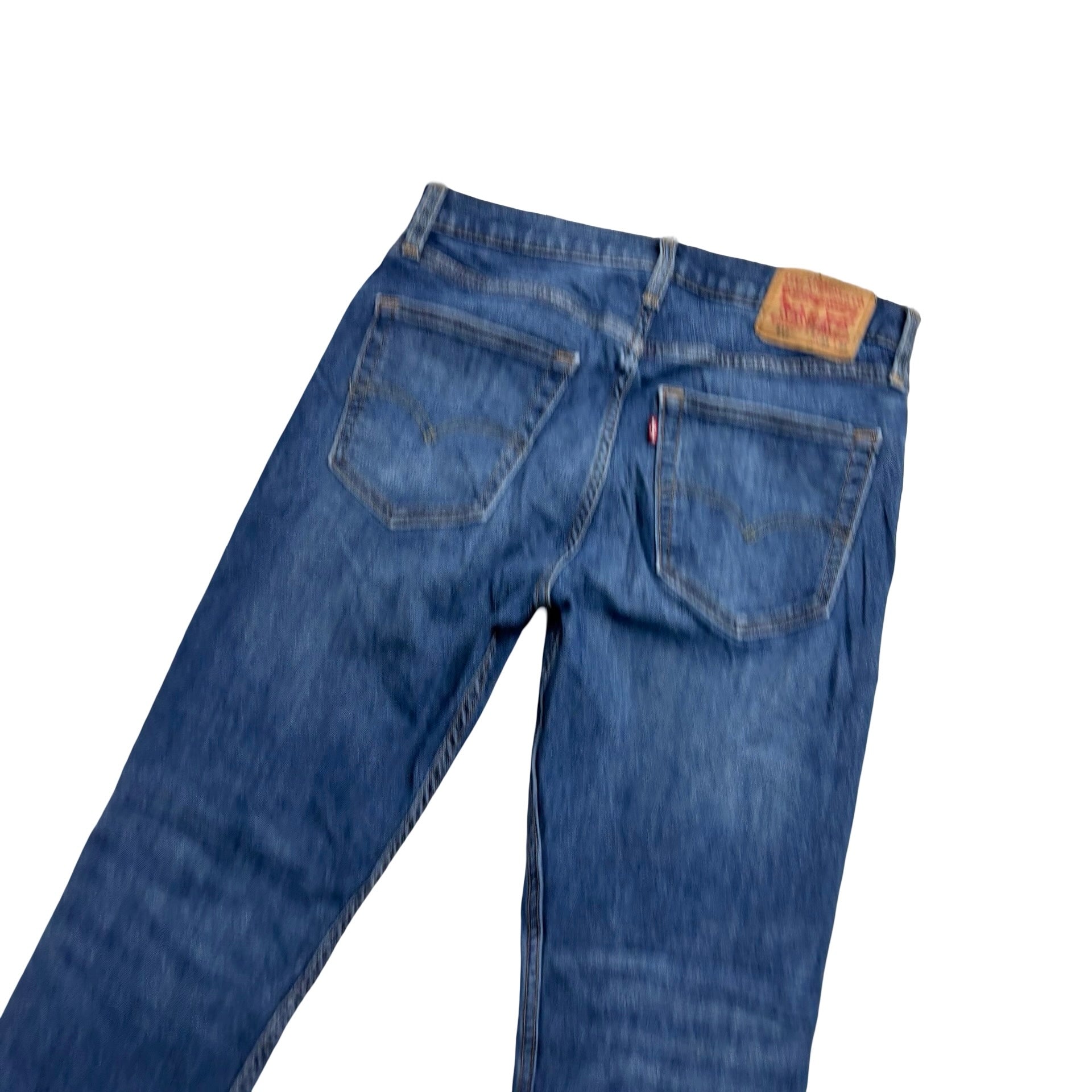 Levis 512 Jeans W33 L33 Mens Mid Blue Slim Tapered Fit Stretch Denim