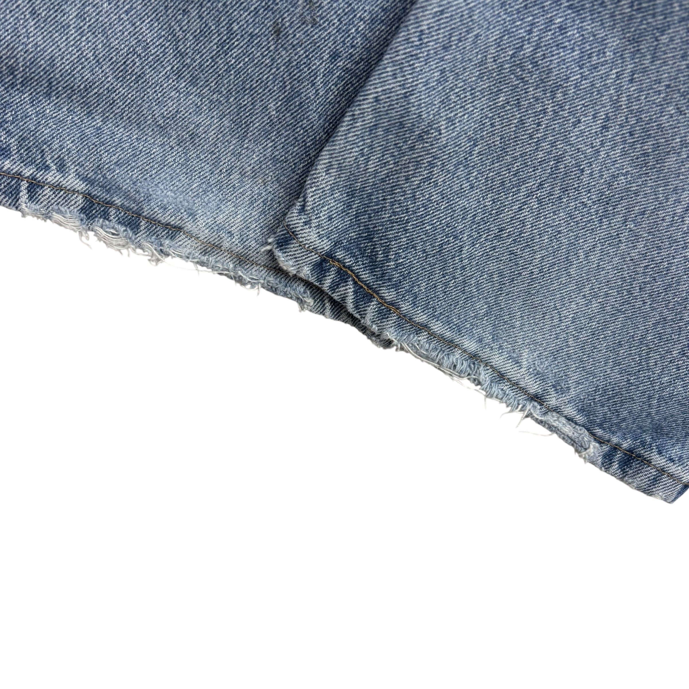 Wrangler Jeans W36 L32 Mens Light Blue Regular Straight Fit Vintage Denim (F)