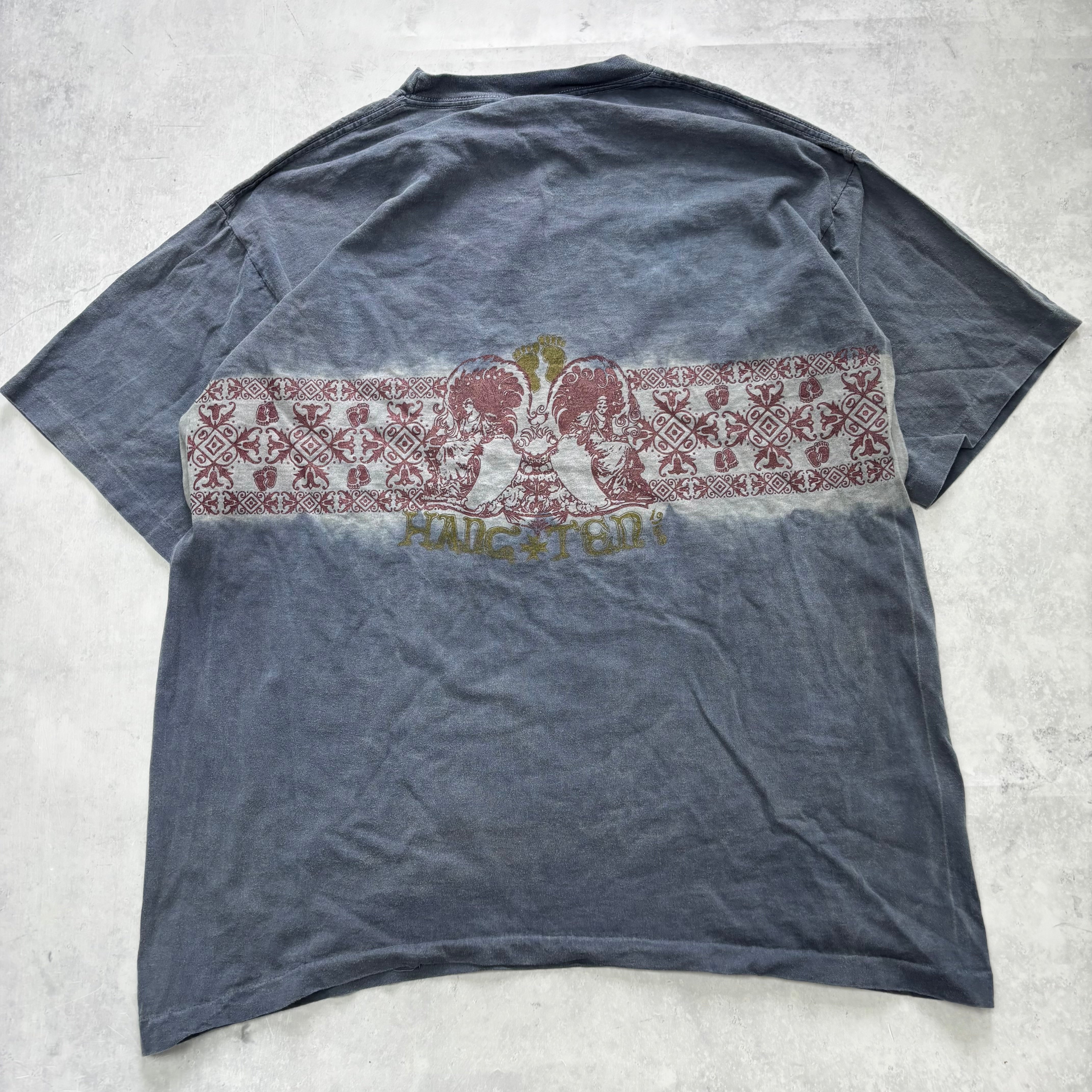 Vintage T Shirt Mens XL Blue Single Stitch Graphic Print 90s USA