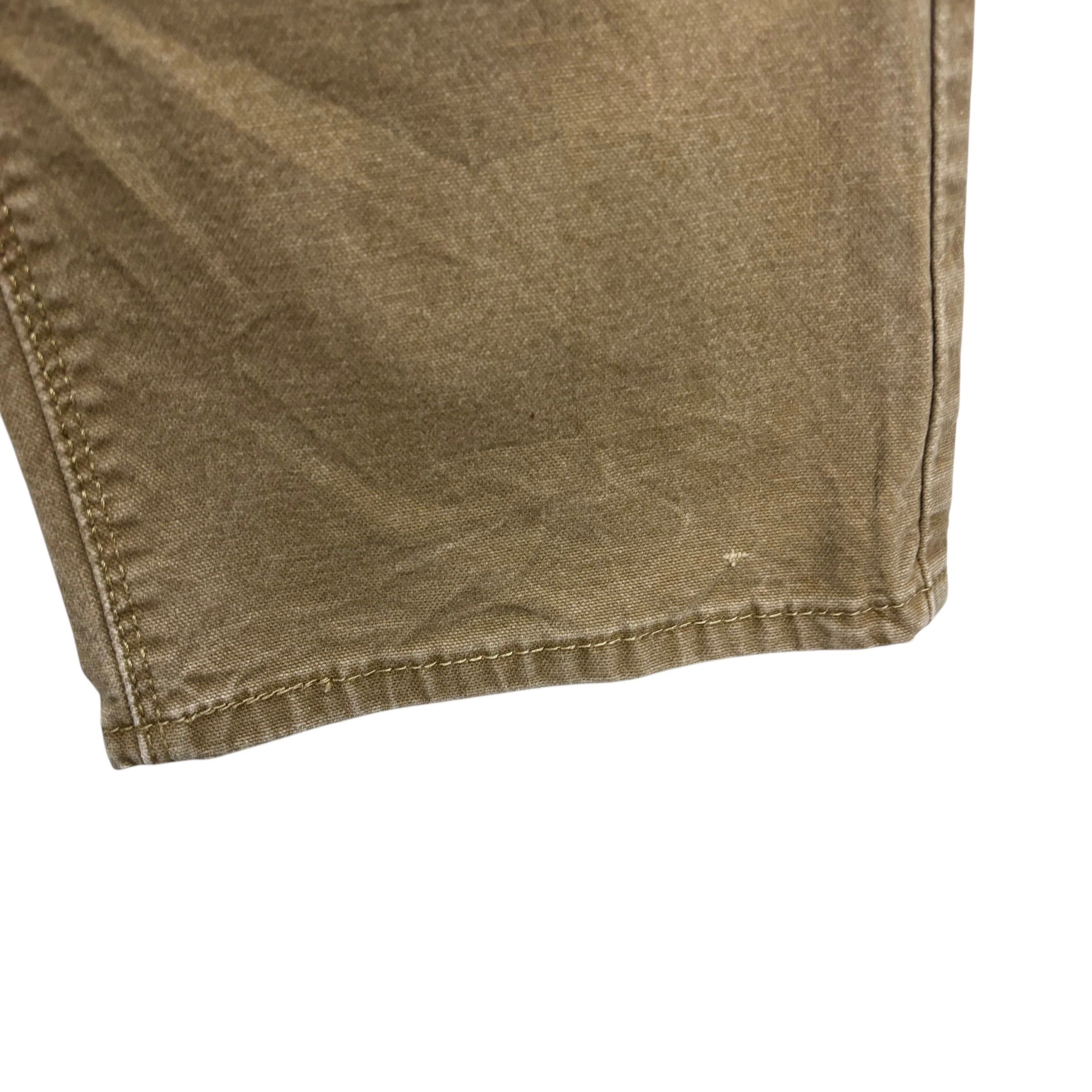 Levis Denizen Jeans W38 L29 Mens Brown Slim Straight Fit Stretch Denim